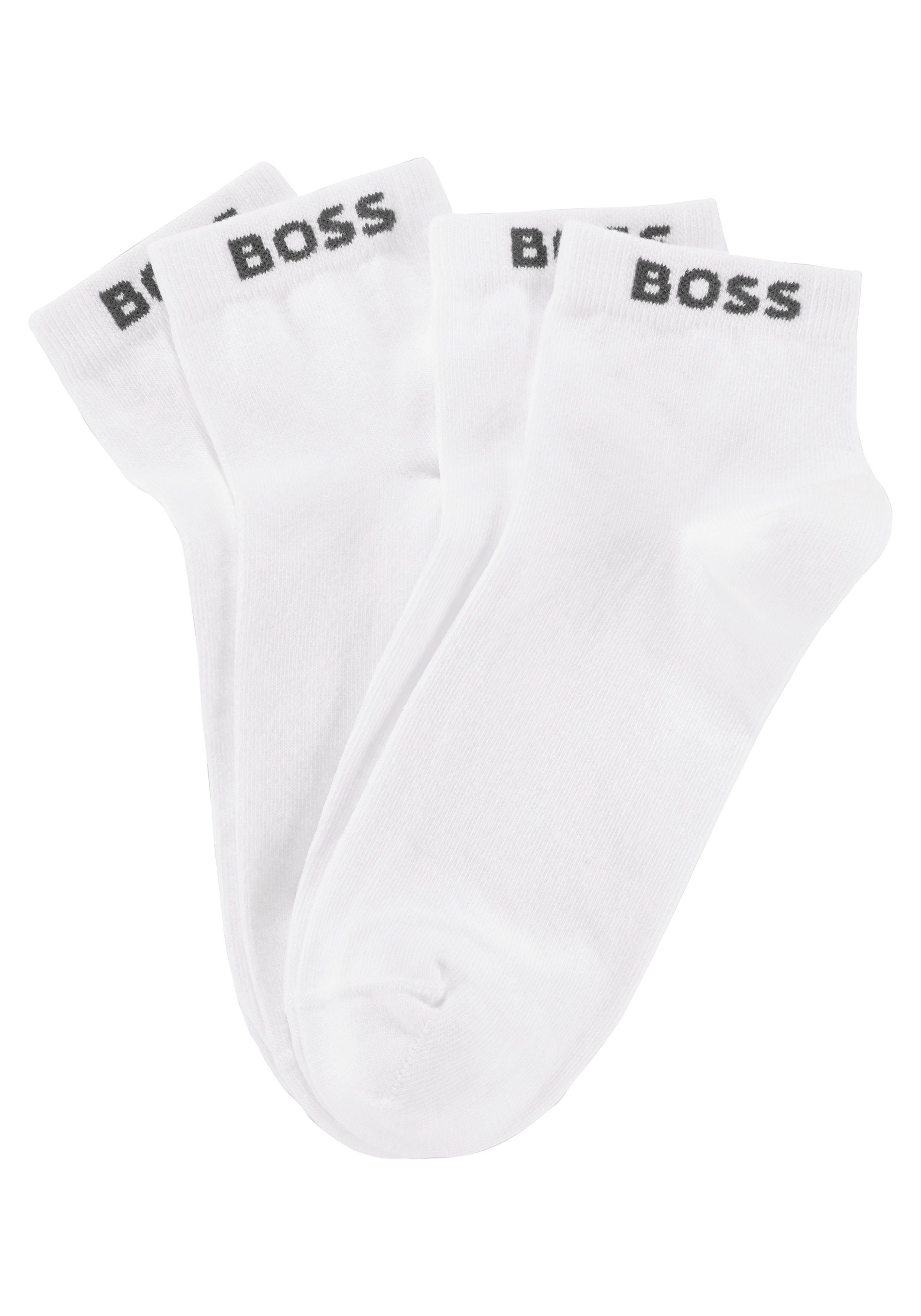 BOSS Sneakersocken (Set, 2-Paar) mit eingenähtem Markenschriftzug günstig online kaufen