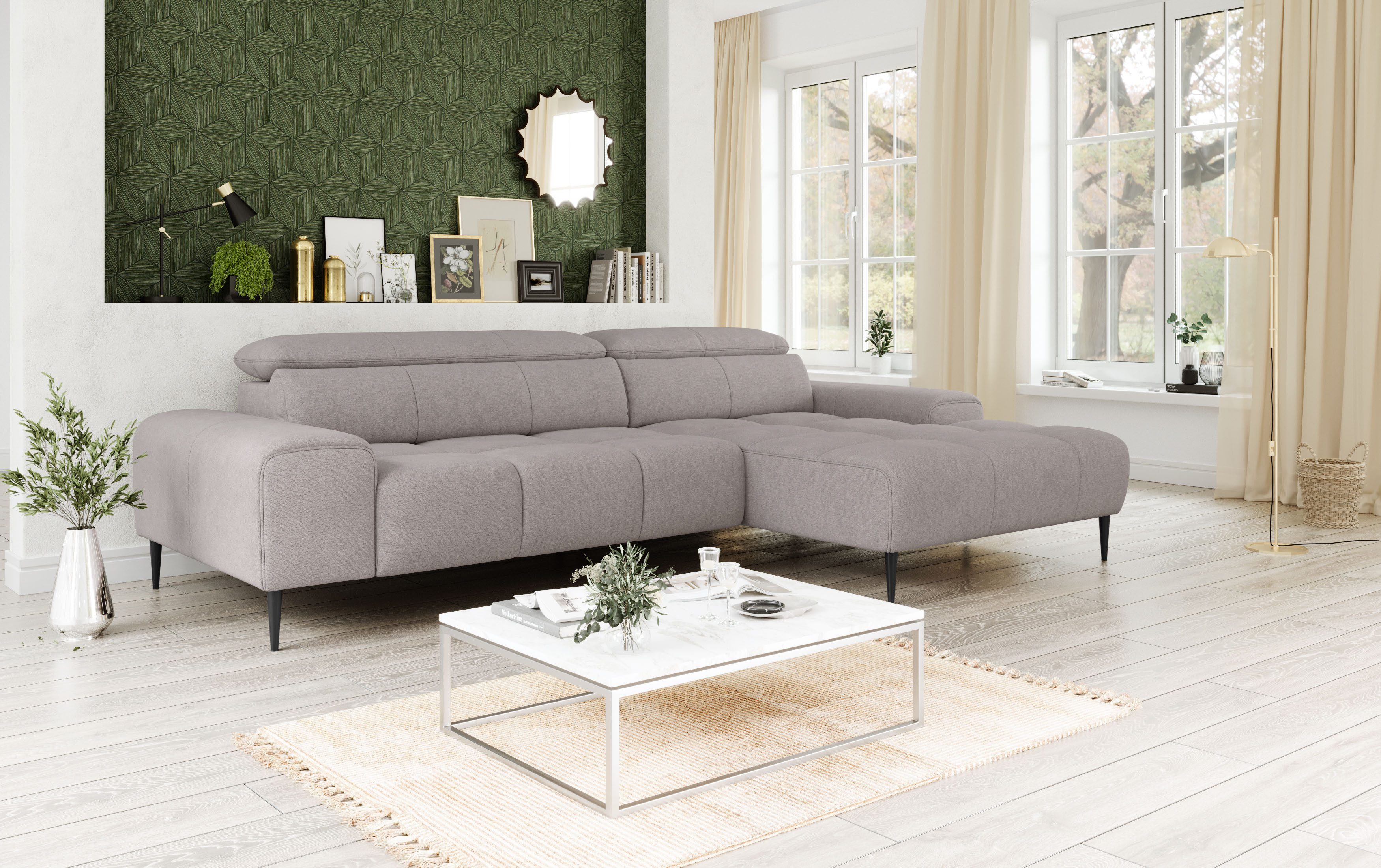 Ecksofa Theo L-Form, B: 290 cm
