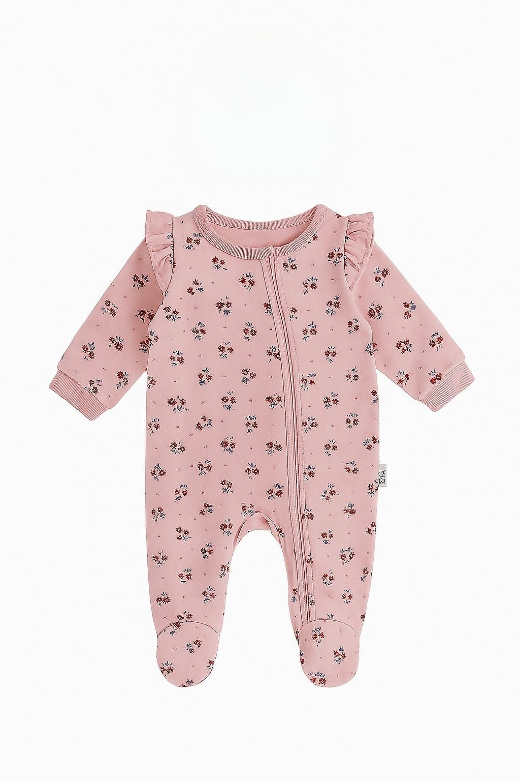 Strampler Baby Mädchen Strampler mit Fuß, Rosa, 100 % Baumwolle