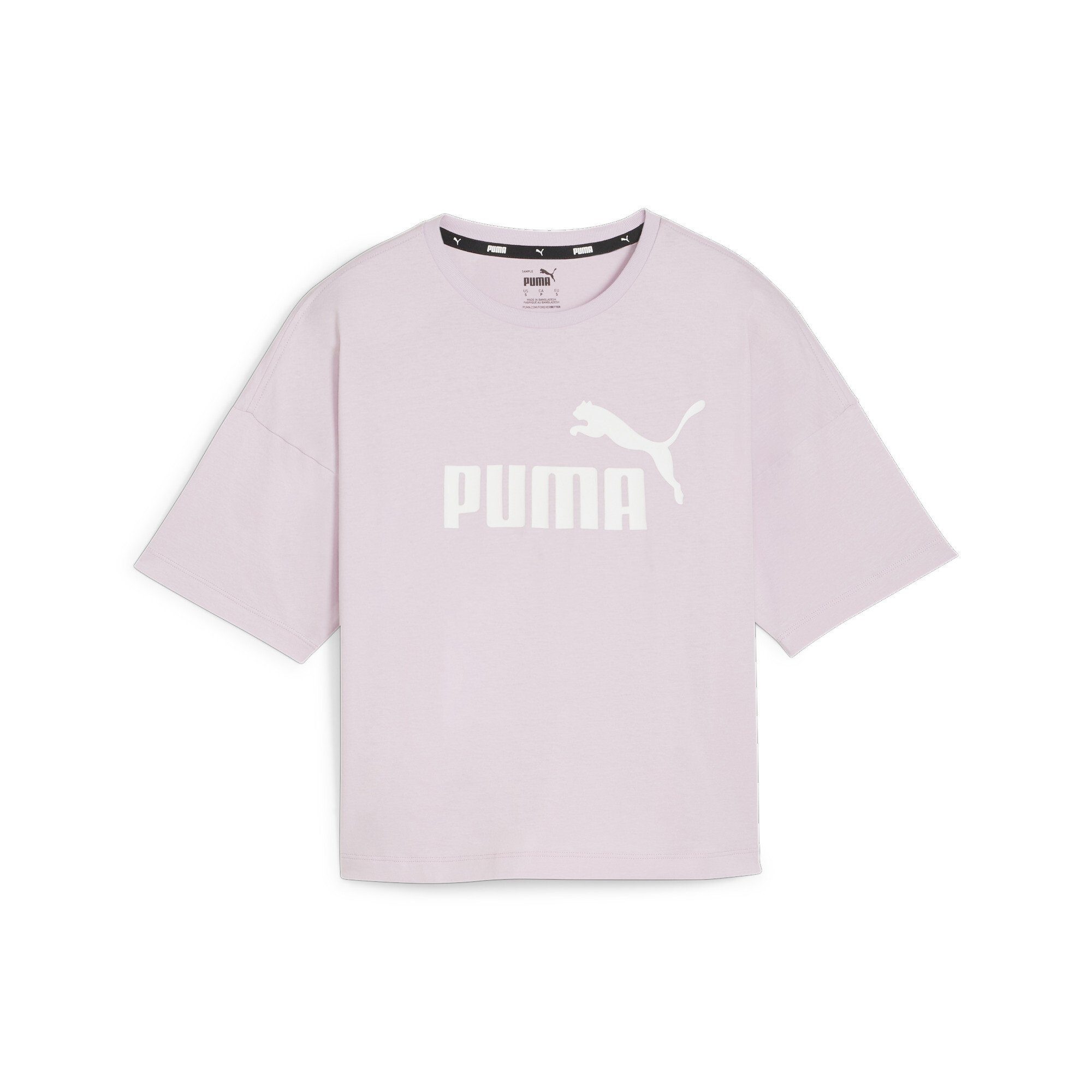 PUMA Crop-Top Essentials Logo Cropped T-Shirt Damen
