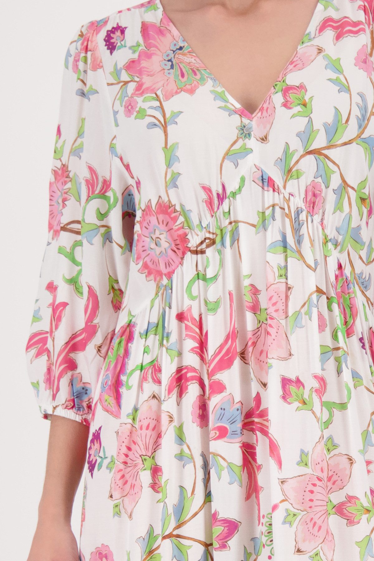 Monari Maxikleid Kleid Blumendruck allover Regular fit mit Blumenmuster