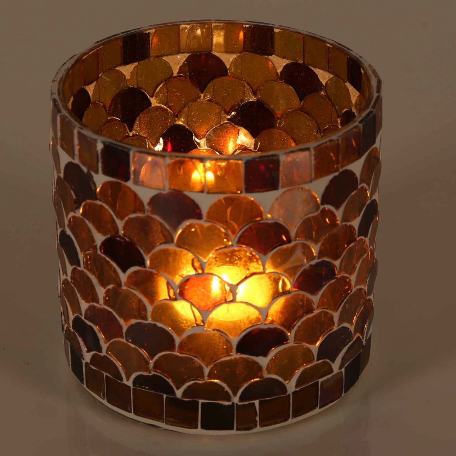 Casa Moro Windlicht Orientalisches Mosaik Windlicht Athen Gelb aus Glas handgefertigt (Boho Настольные лампы Подсвечник Торшеры, Glaswindlicht in den Größen S und M oder 2er Set bestellbar), Ostern Tisch Deko Geschenk Idee Muttertag