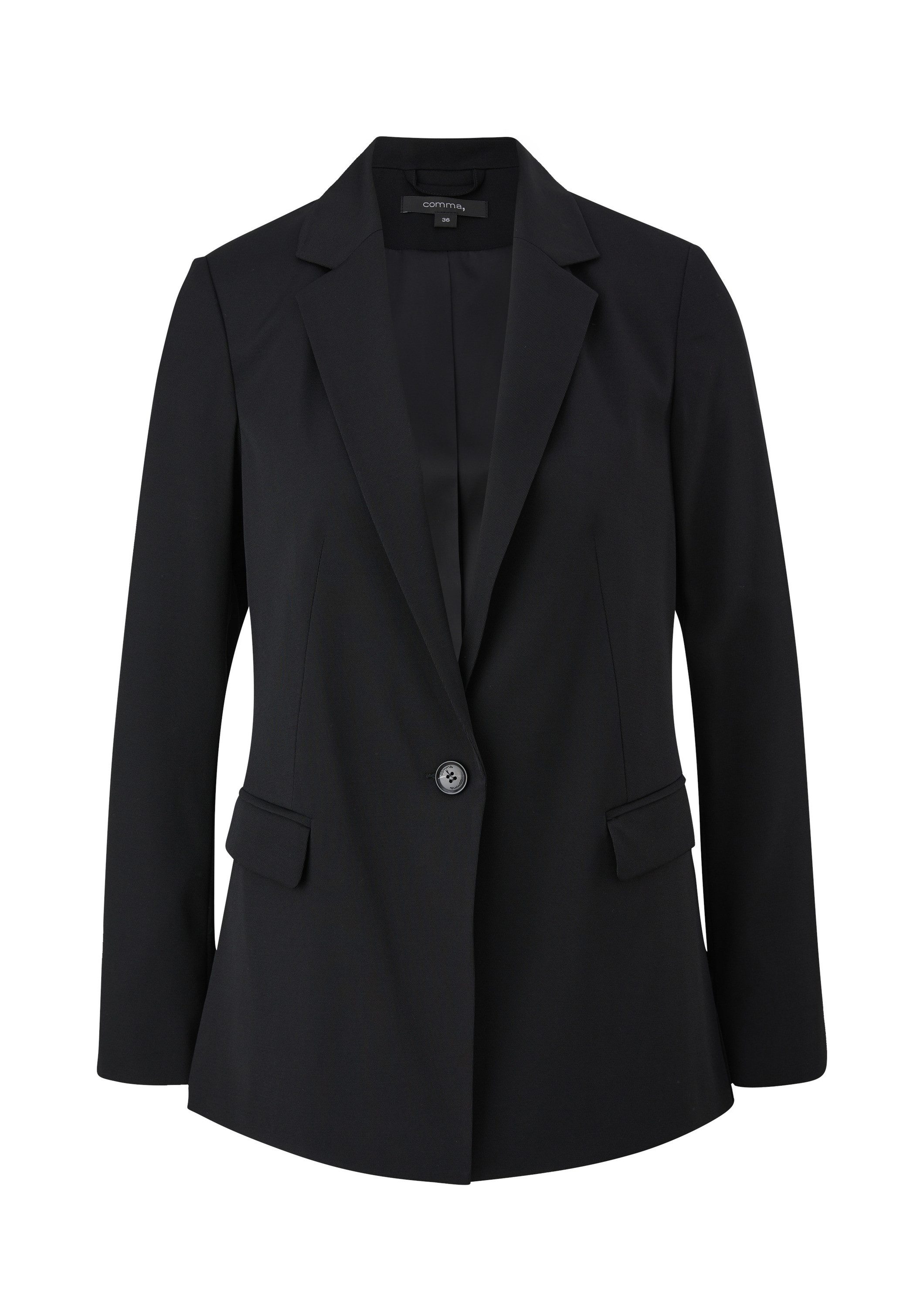 comma Jackenblazer Indoor-Blazer Travel-Blazer mit Seitenschlitzen günstig online kaufen