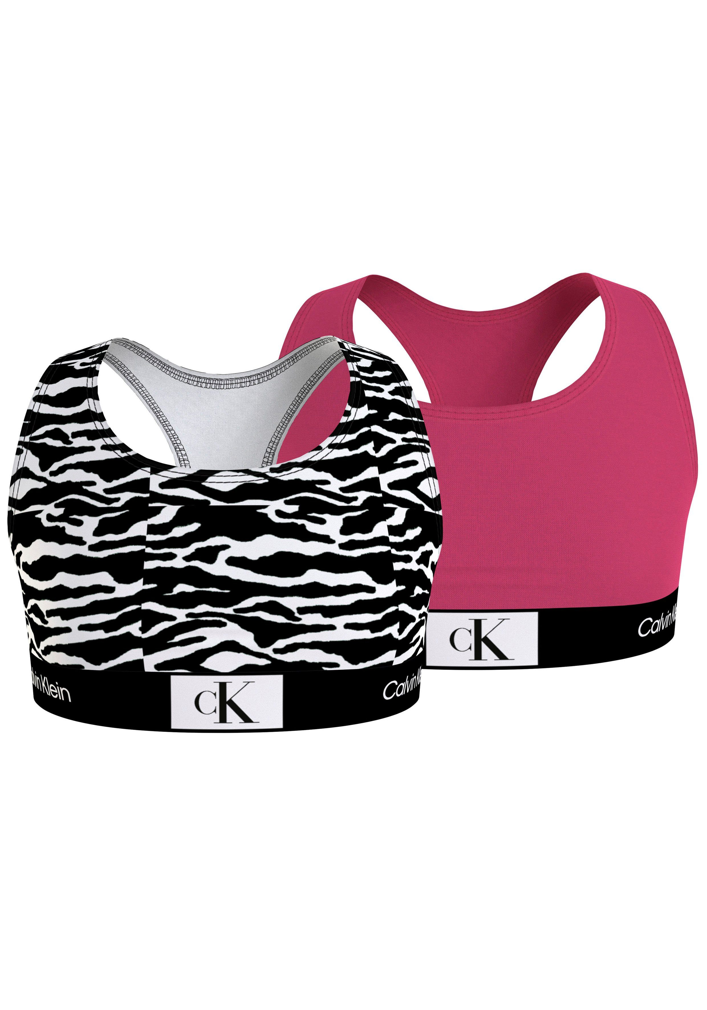 Calvin Klein Underwear Muster und BRALETTE 2PK Farben 2er-Pack) (Packung, in Bralette trendy