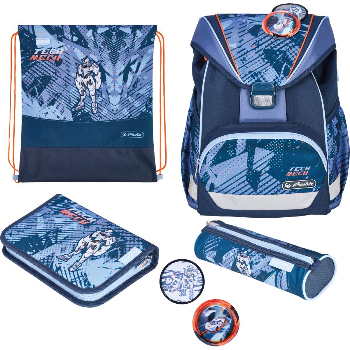 Herlitz Schulranzen Schulranzen UltraLight Plus Polyesther 280x360x210mm TechMech