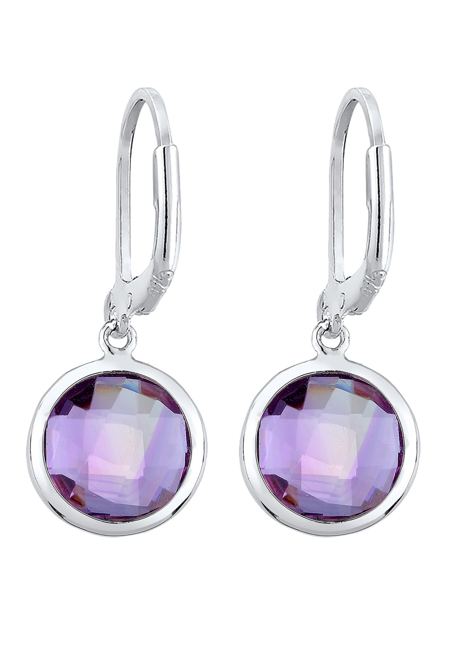 Elli Paar Ohrhänger Ohrhänger Amethyst Hell Lila 925 Sterling Silber