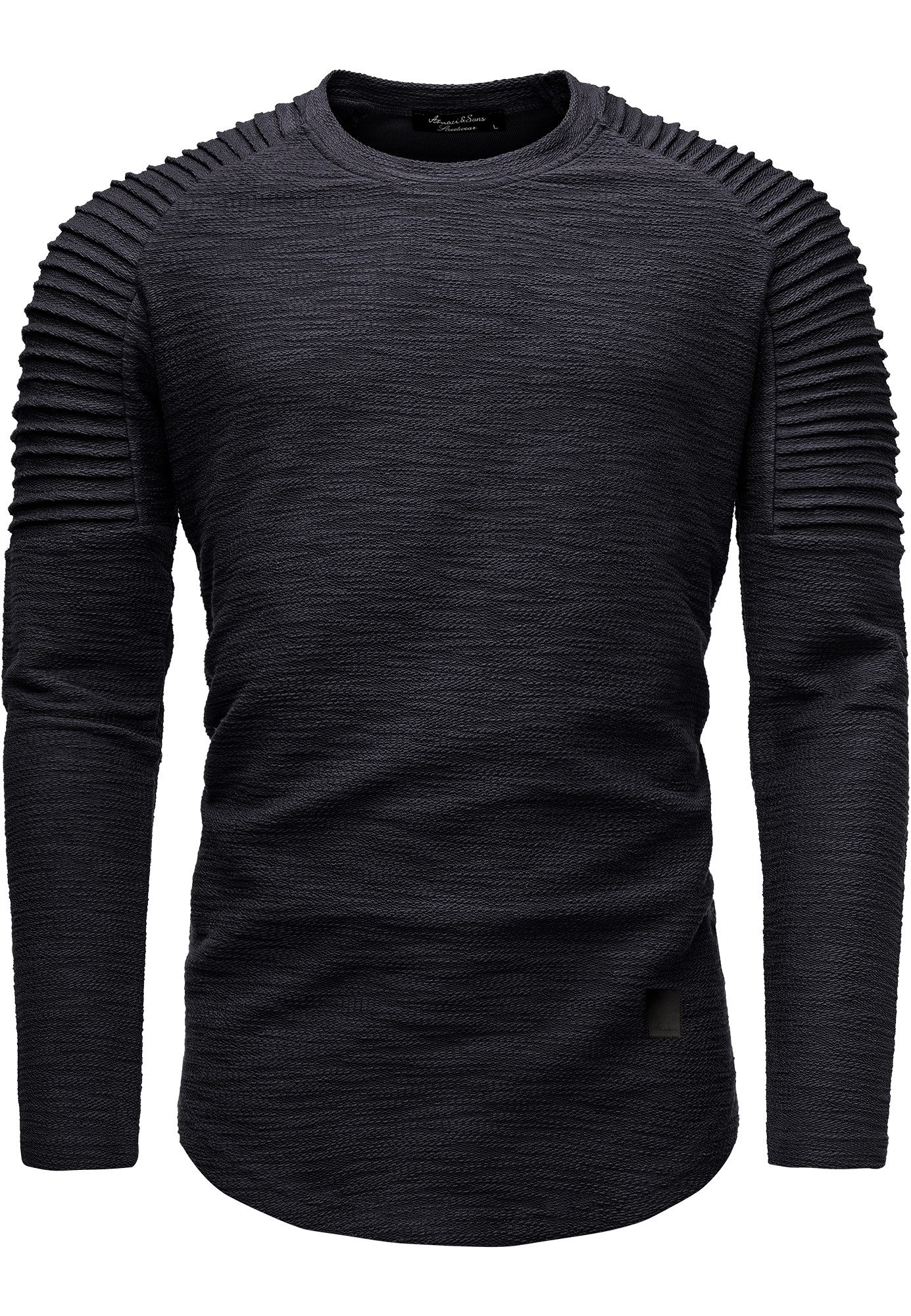 Amaci&Sons Sweatshirt Gresham Sweatshirt Herren Basic Kontrast Sweatjacke P günstig online kaufen