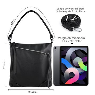 TAN.TOMI Umhängetasche Damen Handtaschen Umhängetasche Schultertasche, Damentasche Tragetasche für Arbeit Uni Schule Freizeit