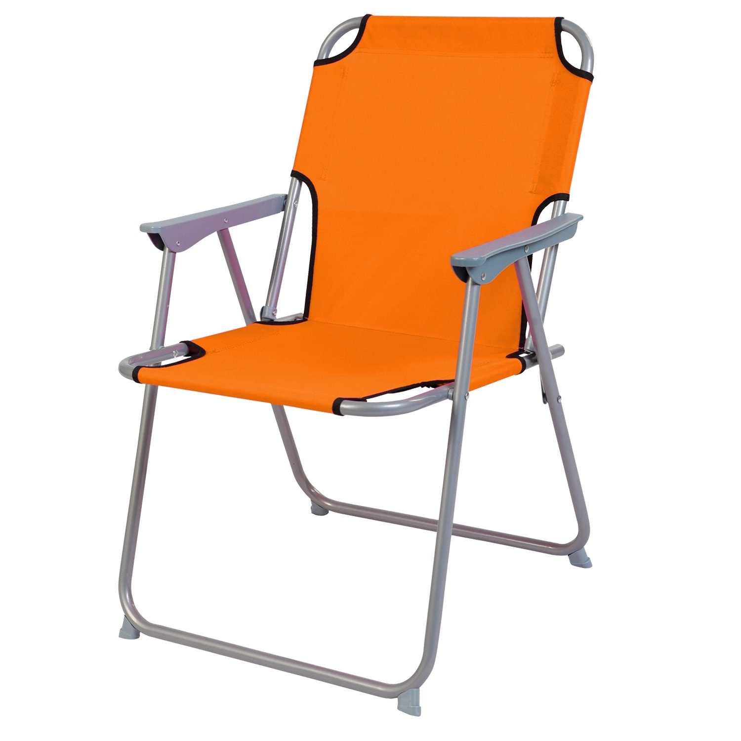 120x60x58/70cm Campingmöbel Alu Essgruppe 4-teiliges Set Mojawo orange Black