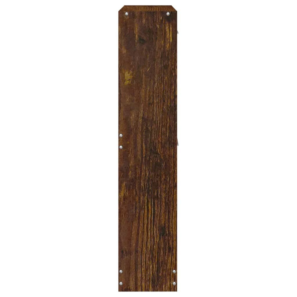 Räuchereiche Holzwerkstoff furnicato 59x17x81 cm Schuhschrank