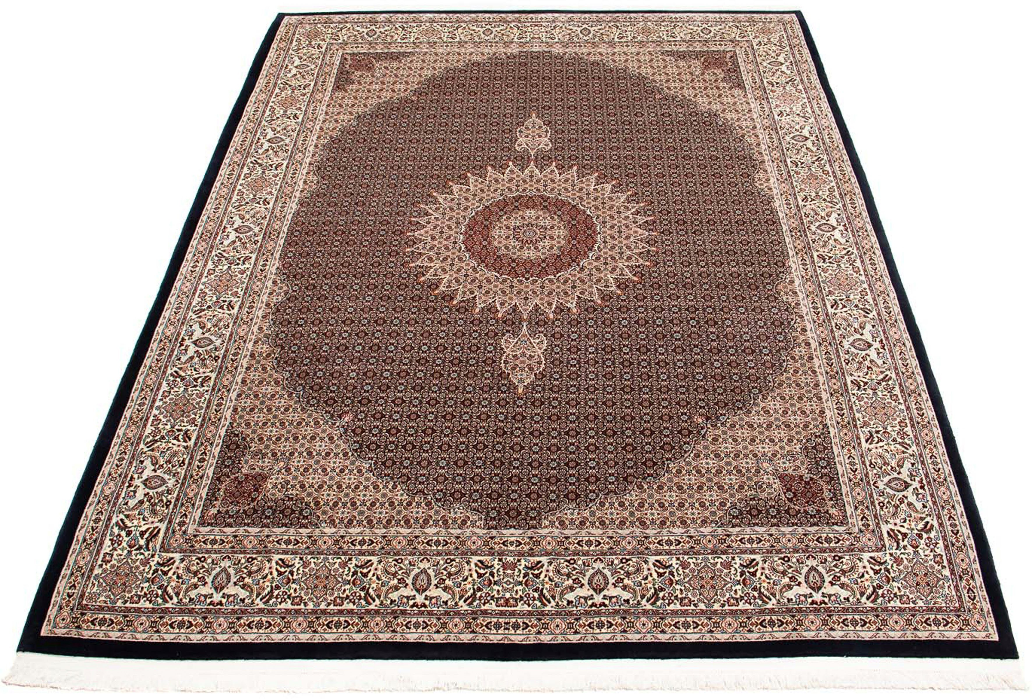 Orientteppich Perser - Classic - 386 x 300 cm - dunkelblau, morgenland, rechteckig, Höhe: 10 mm, Wohnzimmer, Handgeknüpft, Einzelstück mit Zertifikat