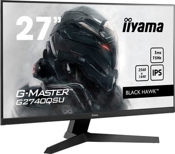 Iiyama G-MASTER G2740QSU-B1 LED-Monitor (68,6 cm/27 ", 2560 x 1440 px, WQHD, 1 ms Reaktionszeit, 75 Hz, IPS-LED)