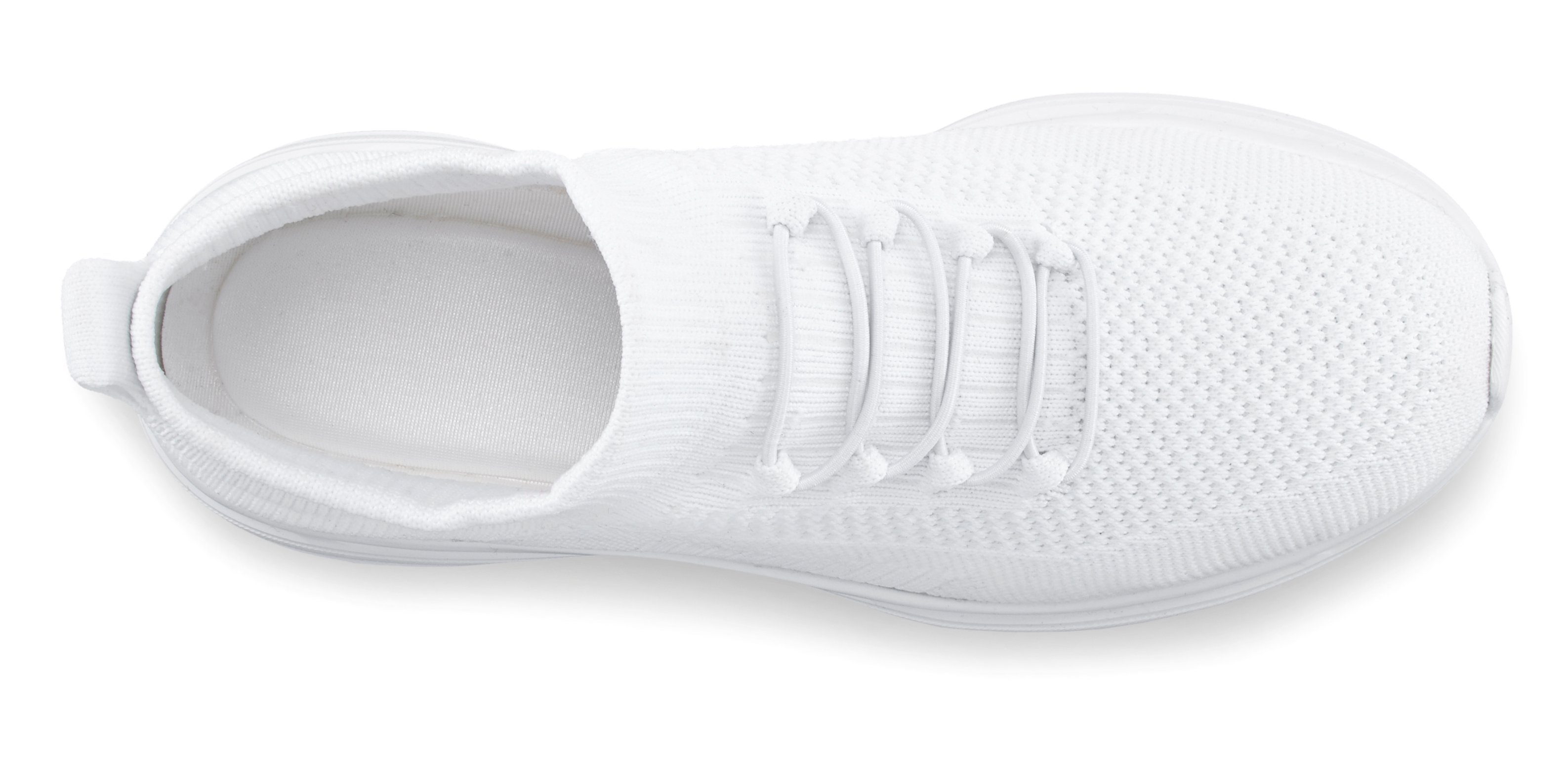 LASCANA Slipper, Halbschuh, Turnschuhe, Slip-On-Sneaker, bequem, Sneaker zum Reinschlüpfen mit elastischen Schnürbändern ultraleicht VEGAN