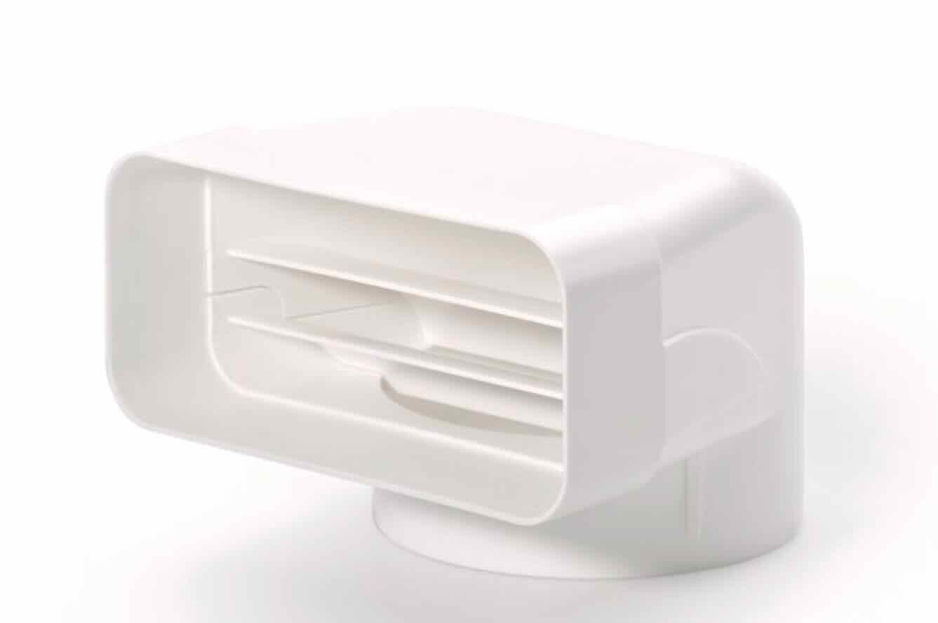 Naber Lüftungsschacht NABER MF-UR 125 Umlenkstück 90°, weiß