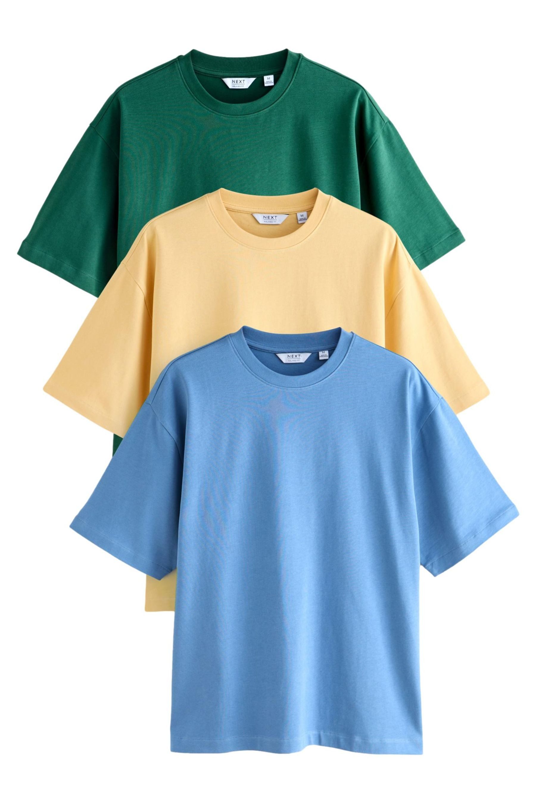 T-Shirt Schwere Relaxed Fit T-Shirts im 3er Pack