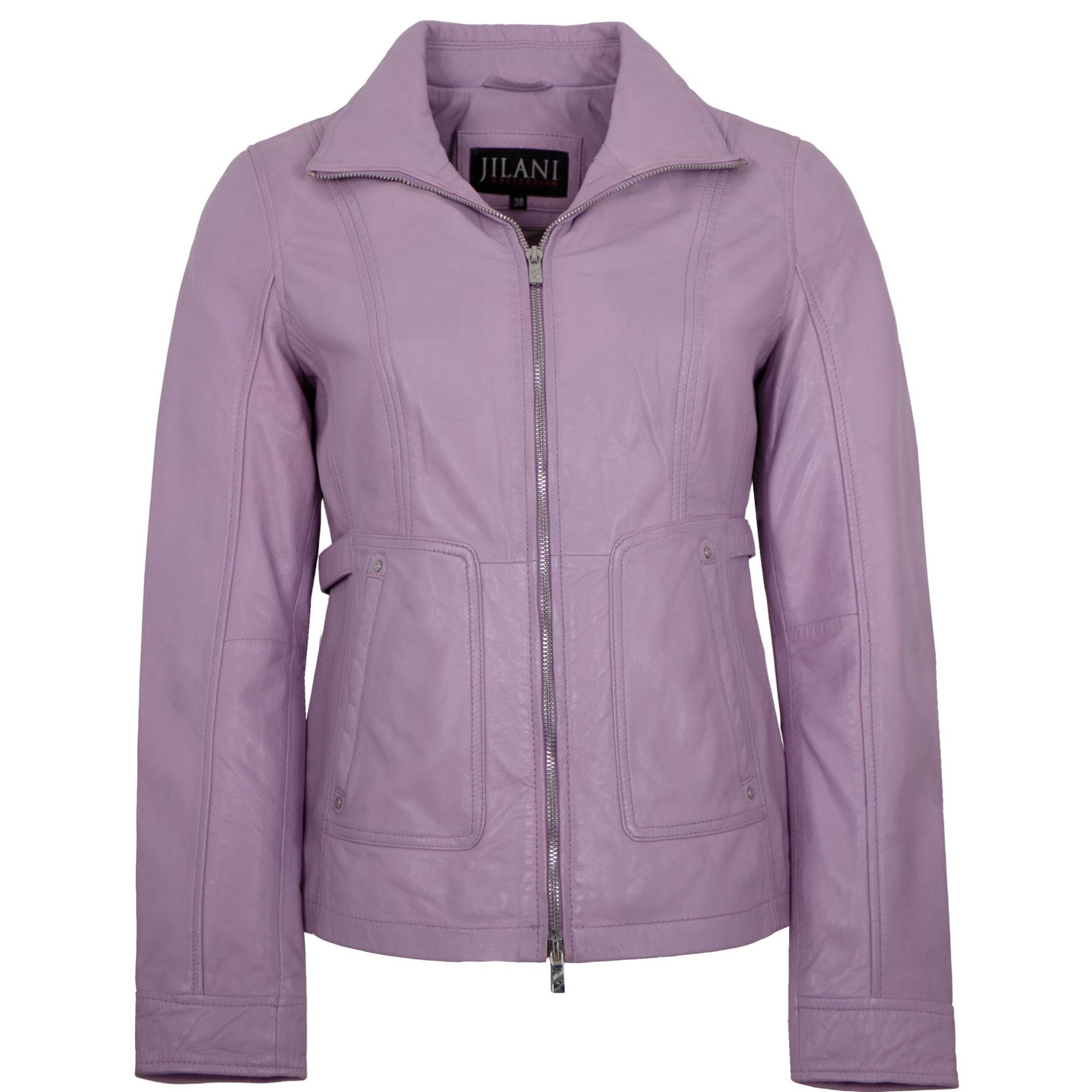 Jilani Lederjacke Linea Jilani - Damen Lederjacke Lammnappa flieder