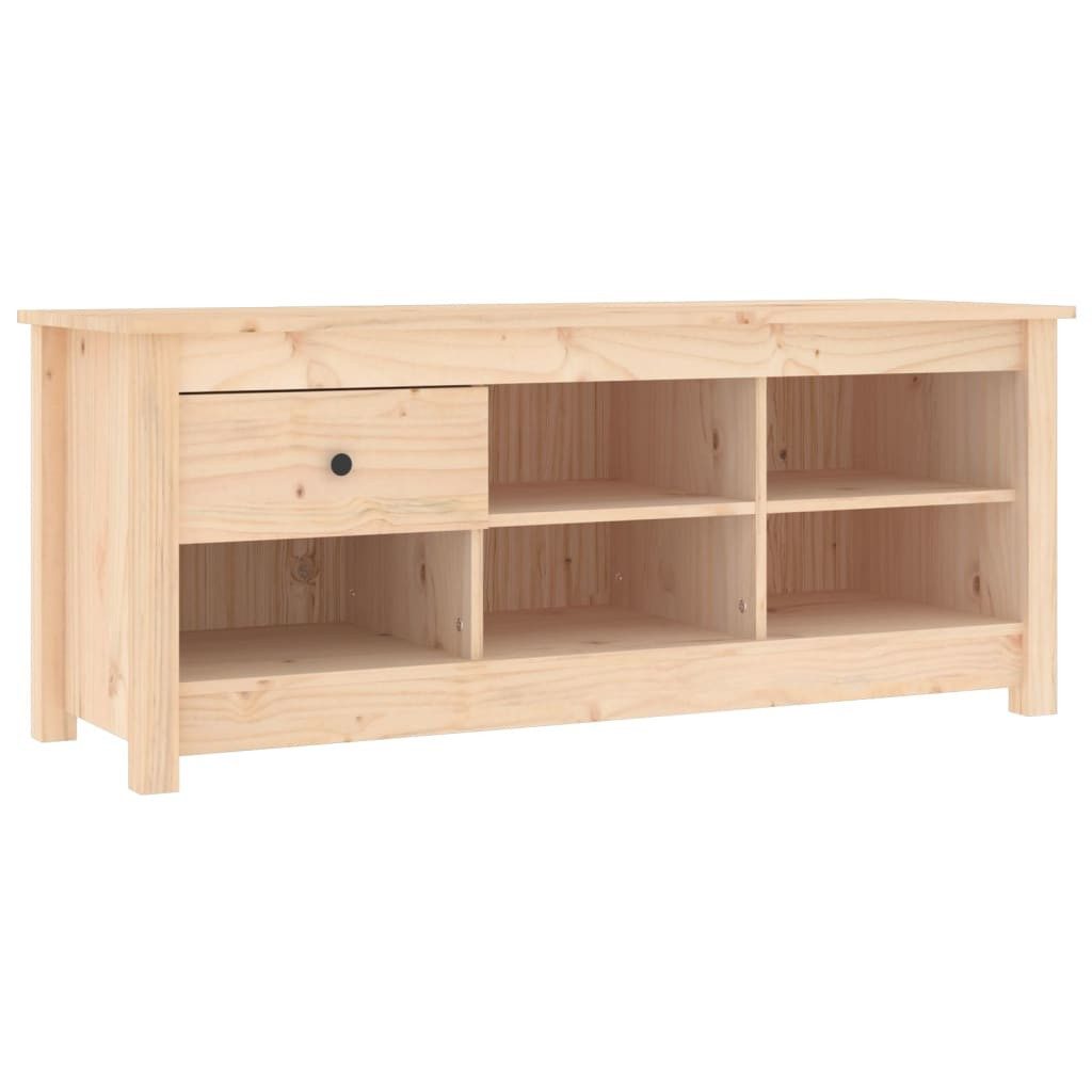 vidaXL Schuhschrank NA Schuhschrank 110x38x45,5 cm Massivholz Kiefer