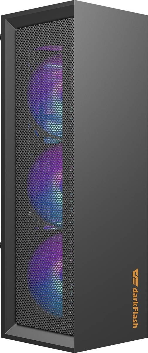 Darkflash Gaming-Gehäuse Wave Tower USB3.0 Computer Gamer Case PC-Gehäuse bis zu 5 Lüfter Seite
