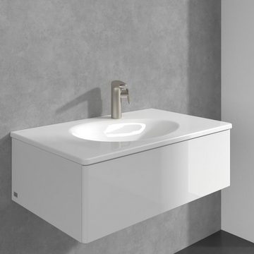 Villeroy & Boch Waschtischarmatur Antao 151 Einhebel, m. Push-Open-Ablaufgarnitur, Standmontage - Brushed