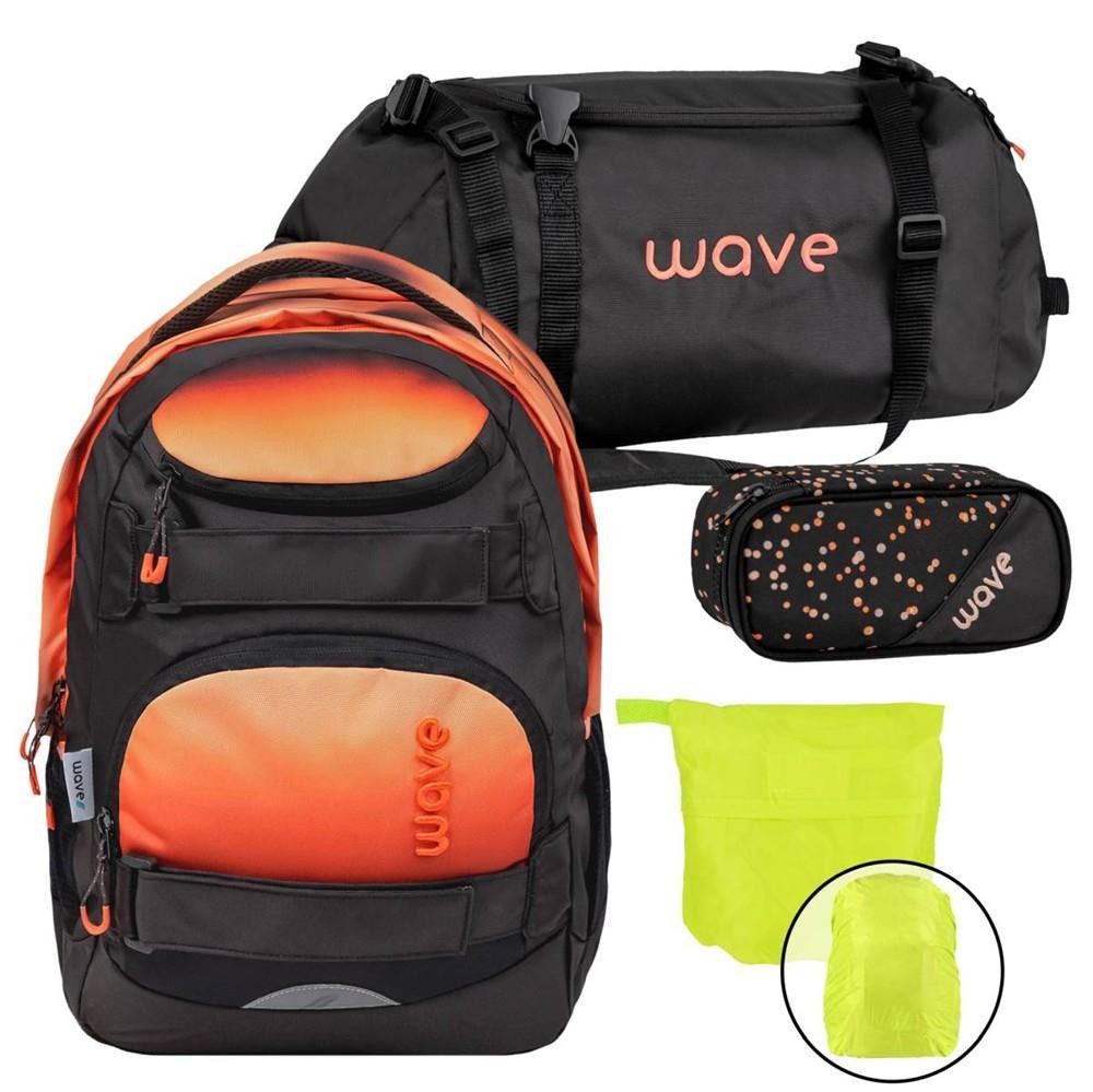Wave Schulrucksack "Infinity Move" Rucksack Schule Set für Mädchen Jungen Teenager 2025, Schultasche, ab 5. Klasse, weiterführende Schule, mit Regenhülle