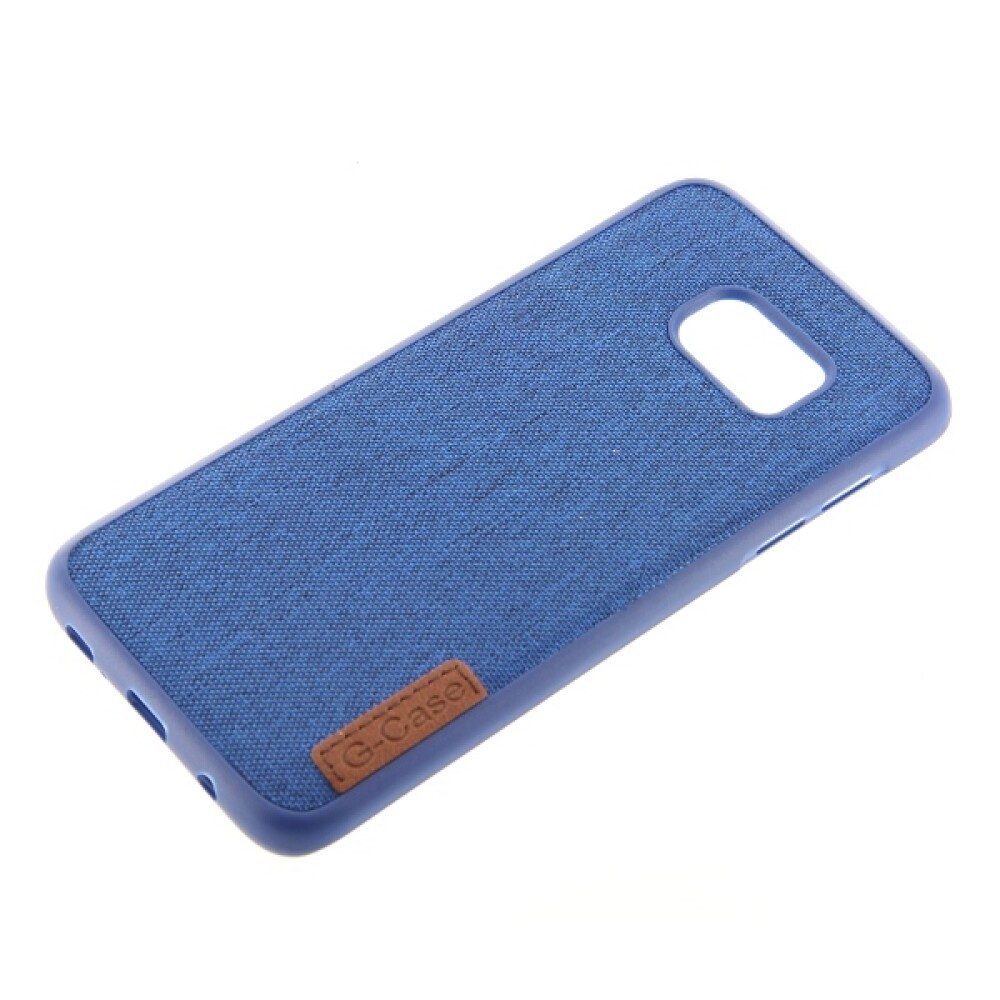 Handytasche Silikon Handyhülle für Samsung S6 Blau Schutz Tasche (Silikonhülle)