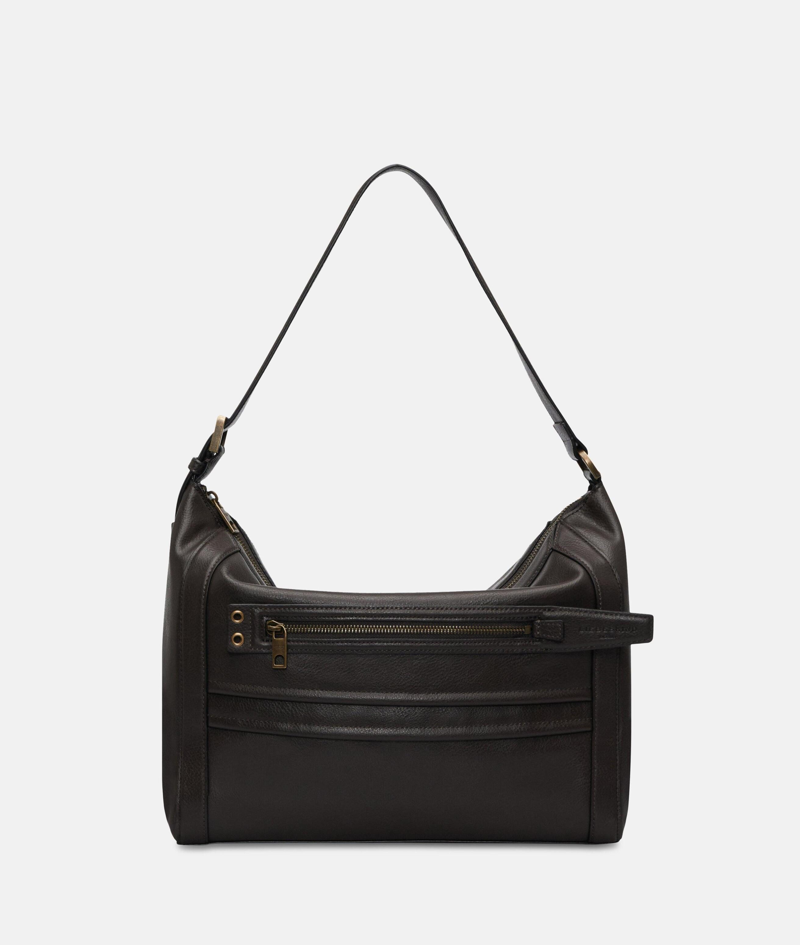 Liebeskind Berlin Schultertasche Delia Hobo M, Geräumige Schultertasche in Lederoptik mit authentischer Narbung
