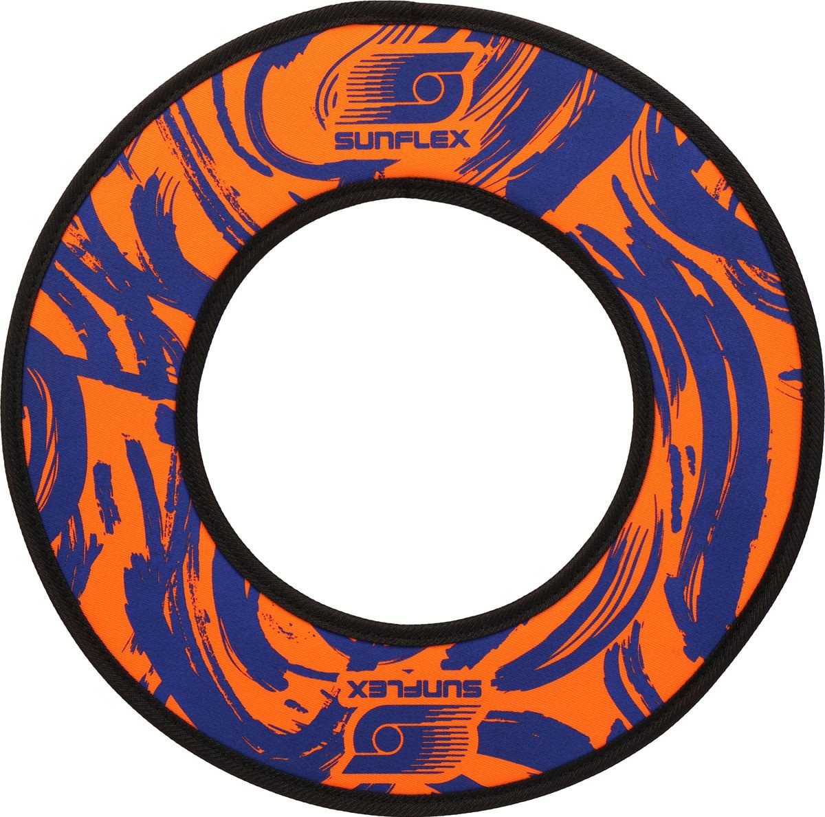 Sunflex Wurfscheibe Titan Ring Funky Scribble, Flugring Wurfring Flugscheibe Werfen Fangen Faltbar