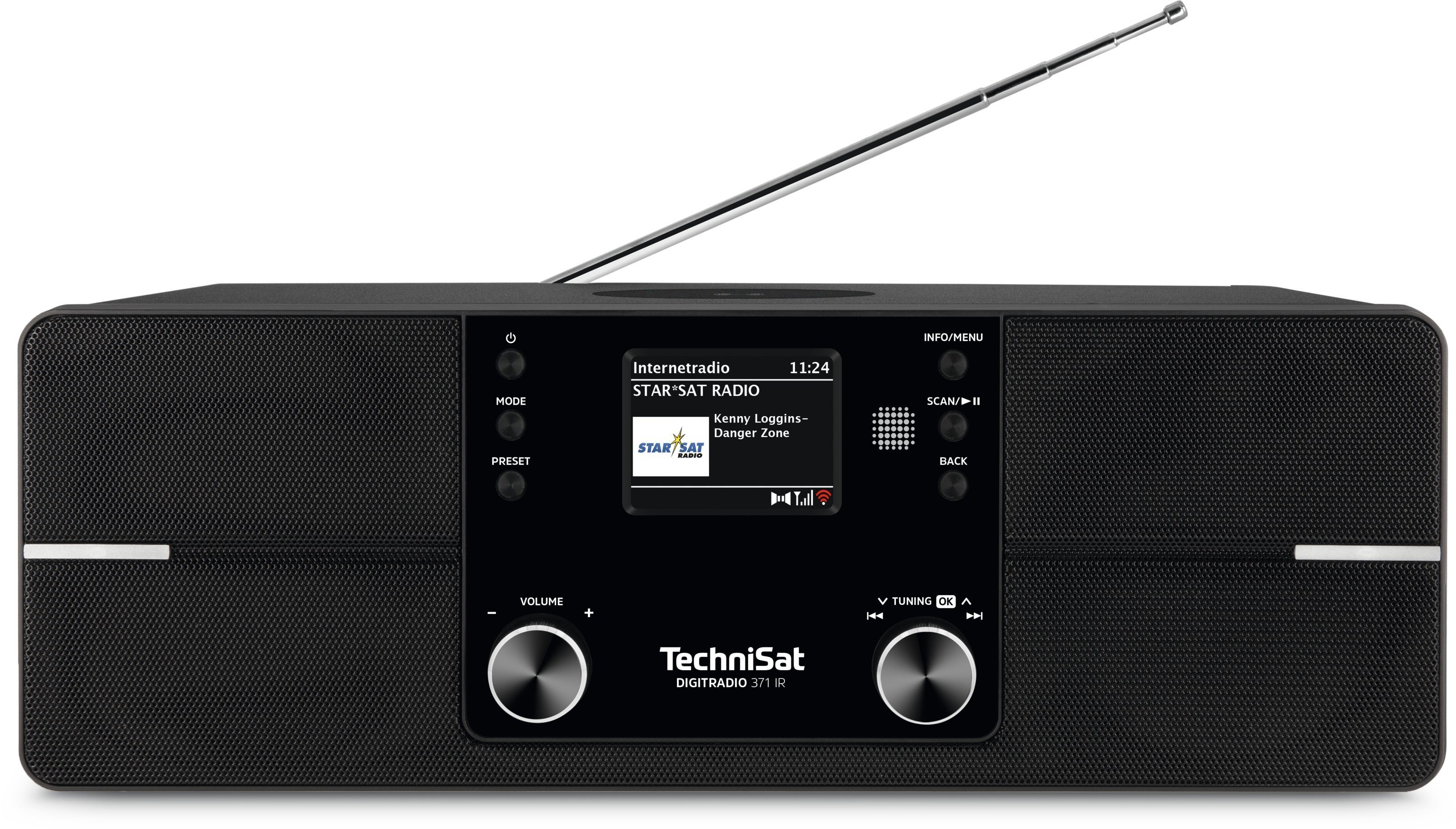 TechniSat DIGITRADIO 371 IR Internet-Radio (Internetradio, Digitalradio (DAB), UKW mit RDS, 10,00 W, Bluetooth-Audiostreaming, mit Fernbedienung)