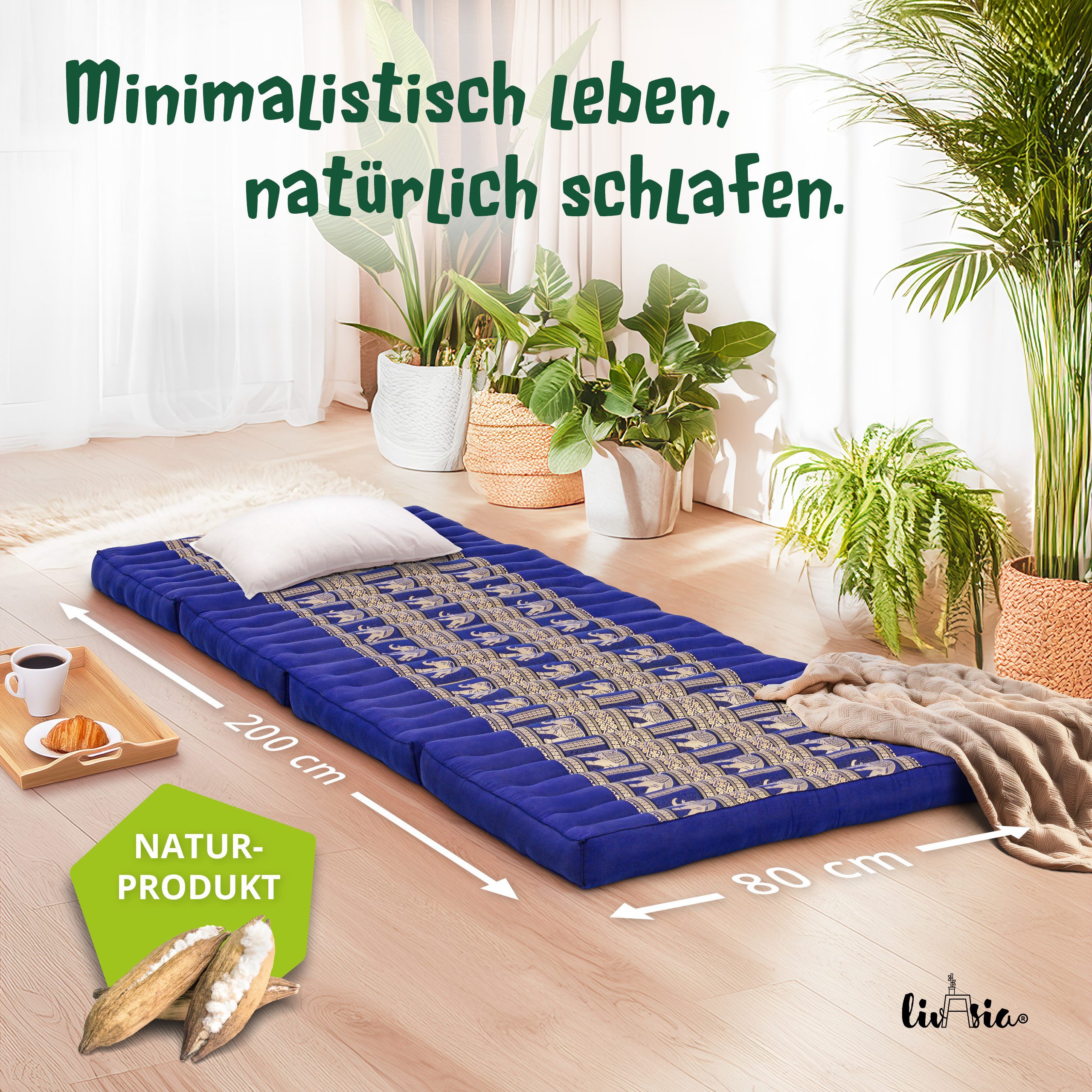 Klappmatratze Klappmatratze 80 cm (Deluxe) vegan und günstig online kaufen