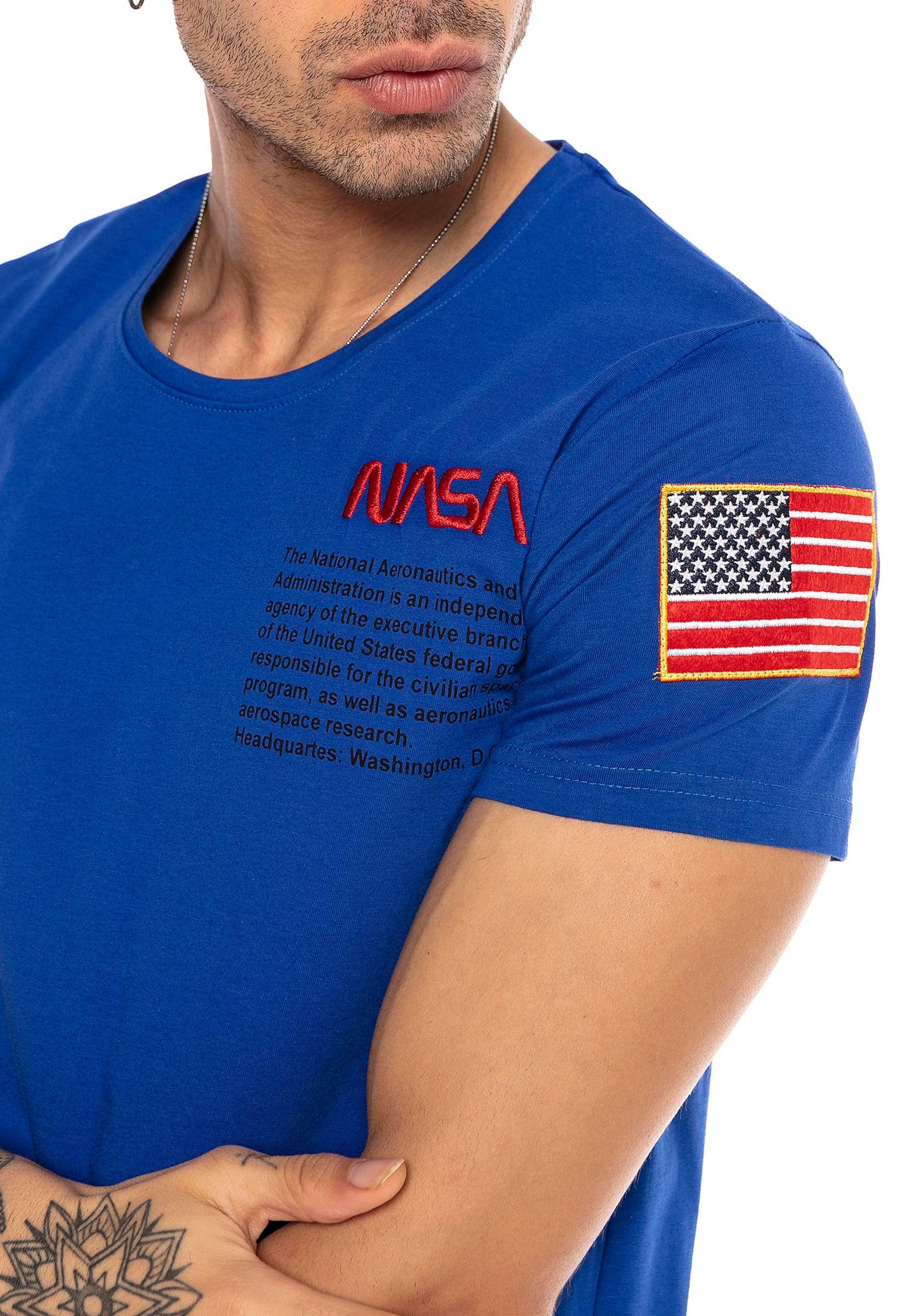 RedBridge T-Shirt mit Brustprint – Rundhals, günstig online kaufen