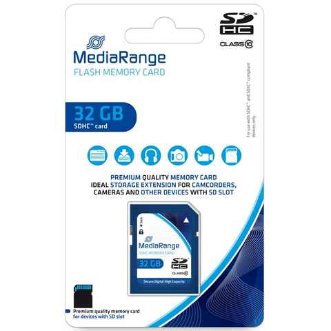 Mediarange Mediarange SDHC Karte 32GB Speicherkarte Class 10 Speicherkarte