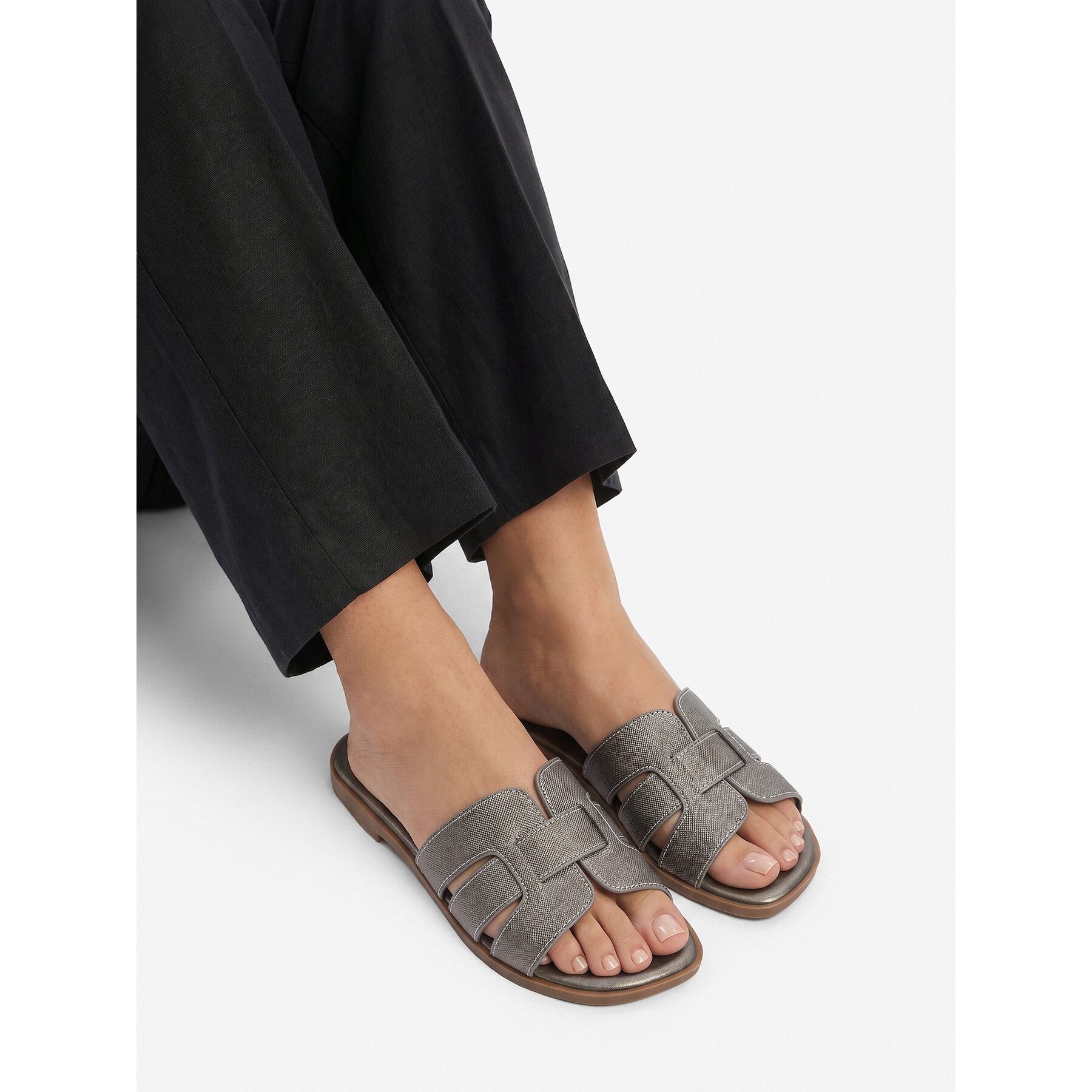 Jenny Jenny Damen Flip-Flops Grau Badepantolette