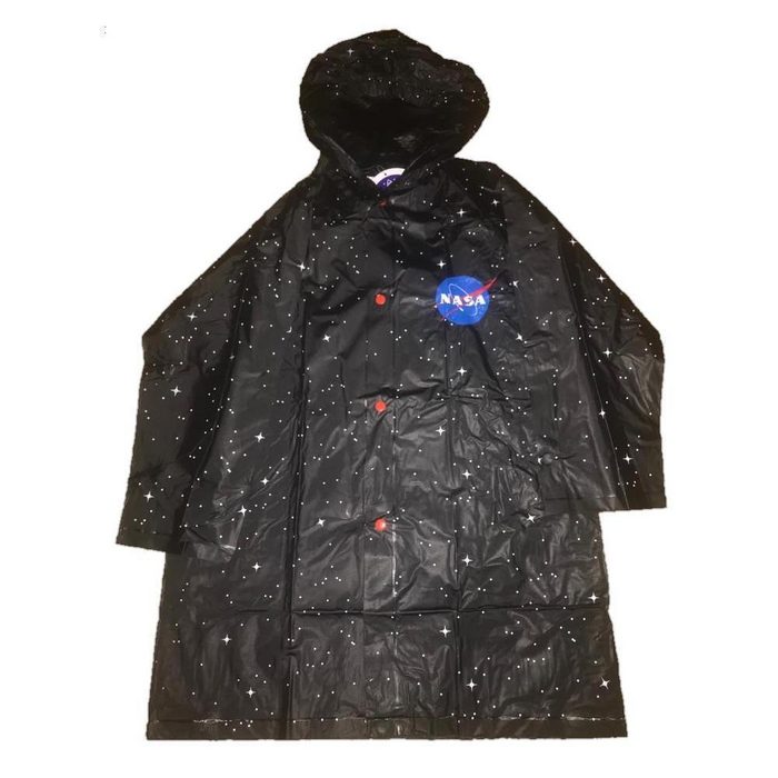 EplusM Regenmantel NASA Regenmantel sehr leicht aus 100% PVC 116/122 oder 128/134