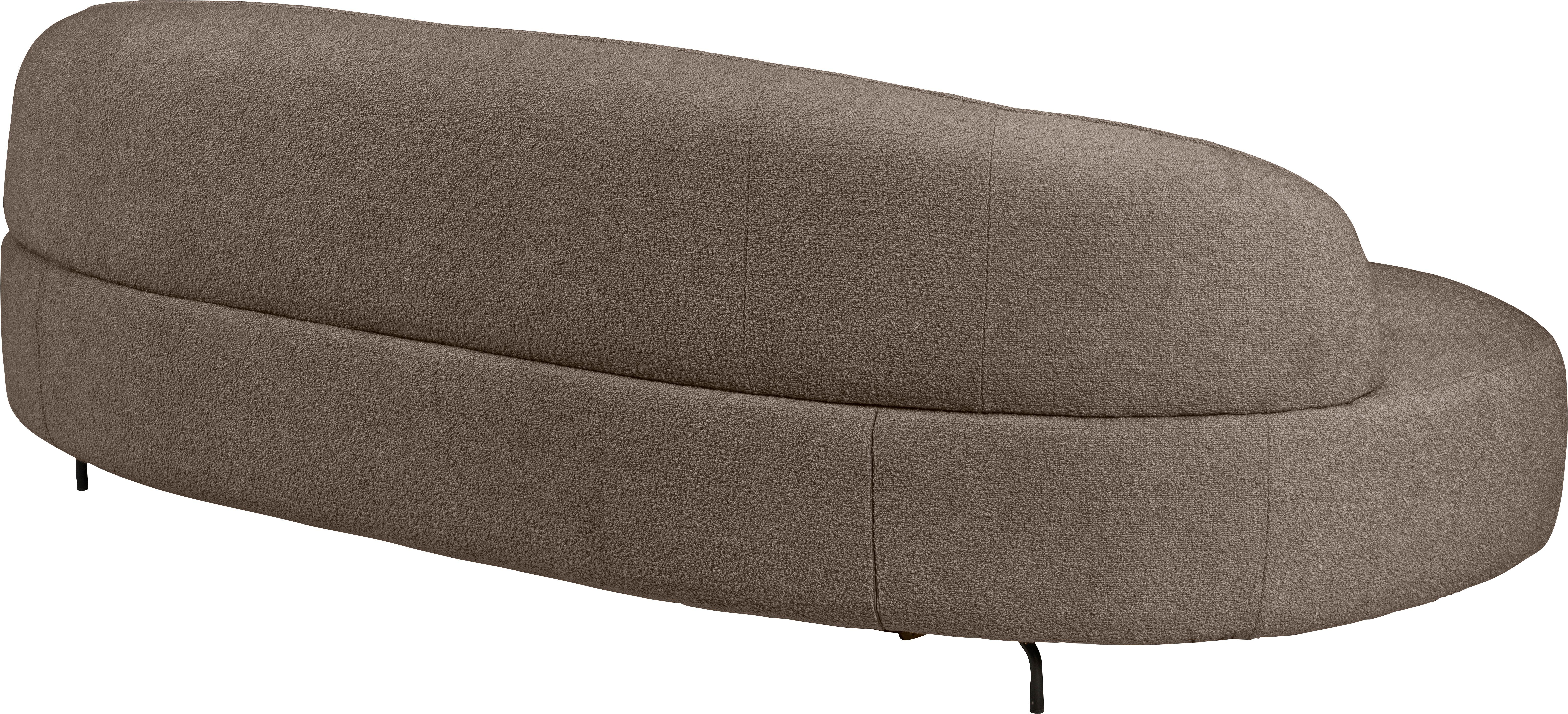 furninova Sofa Aria, organisch brown Design geformt, skandinsvischen im