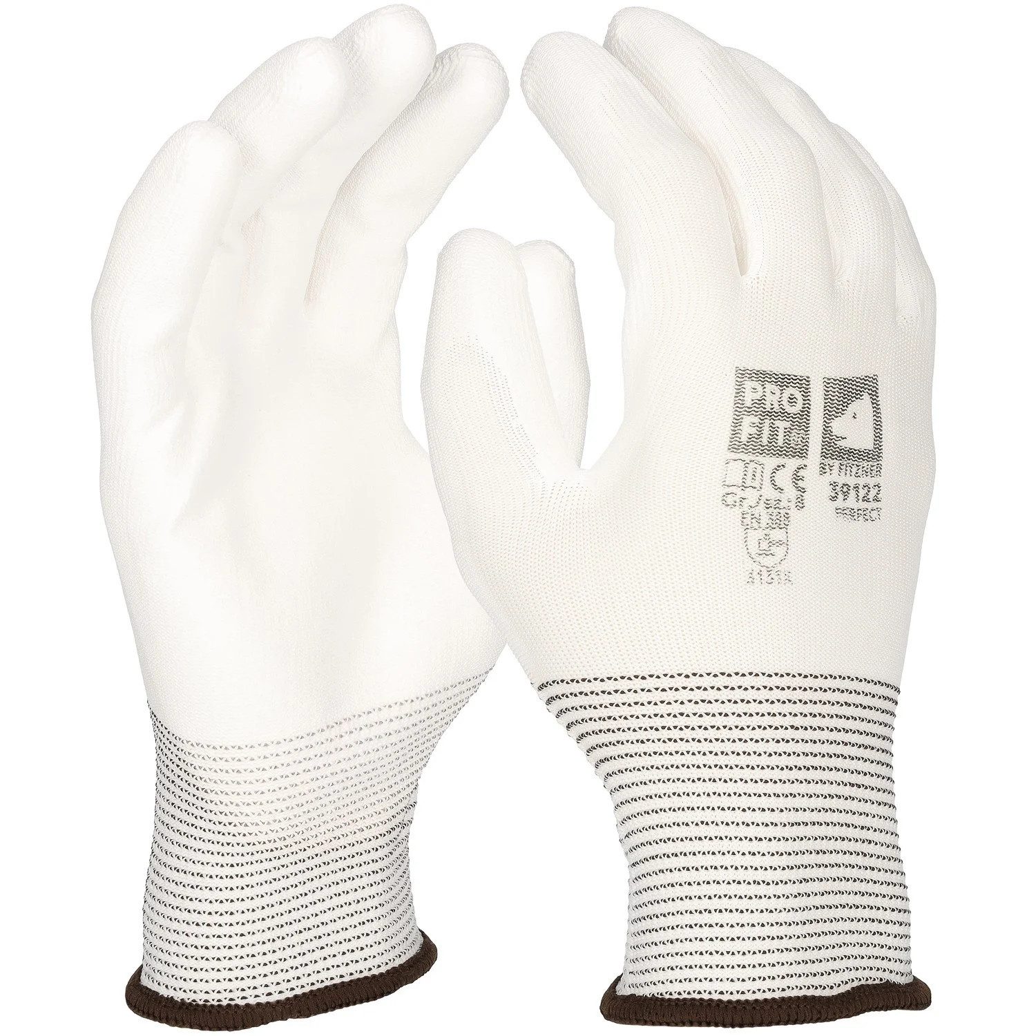 PRO FIT by Fitzner Arbeitshandschuhe PU Handschuh "Perfect",weiß (12 Paar) Gr. 6–11