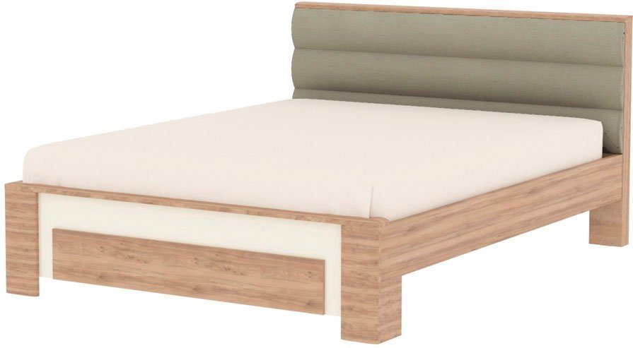 Home affaire Bettgestell Gala, 160 oder 180x200cm Liegefläche, FSC-zertifiziert (optional passende Stauraumschubladen und Nachttische erhältlich), bequem gepolstertes Kopfteil, bezogen mit Samtvelours