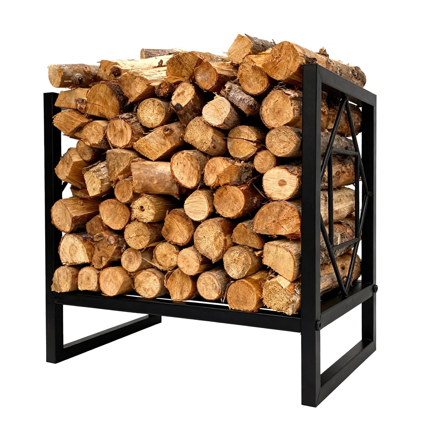 GarveeMore Kaminholzregal Kleine Brennholz Rack Outdoor für Holzhofen