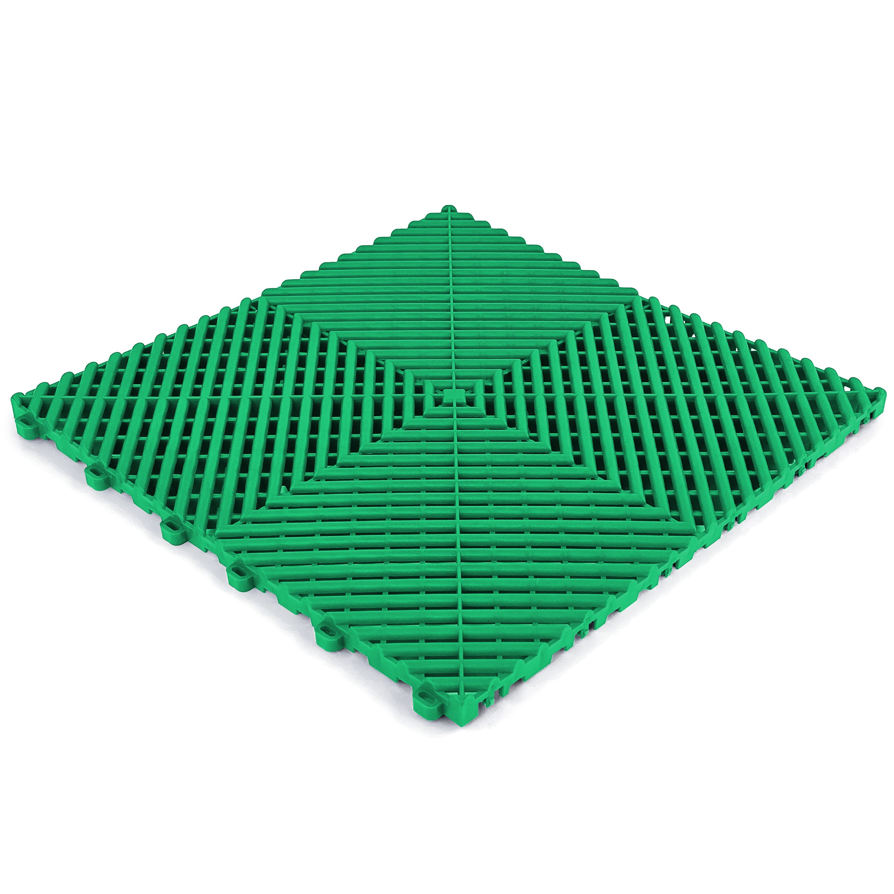 RAMROXX Klickfliese Performance Bodenfliese Garagenboden Floor Grün 40x40cm