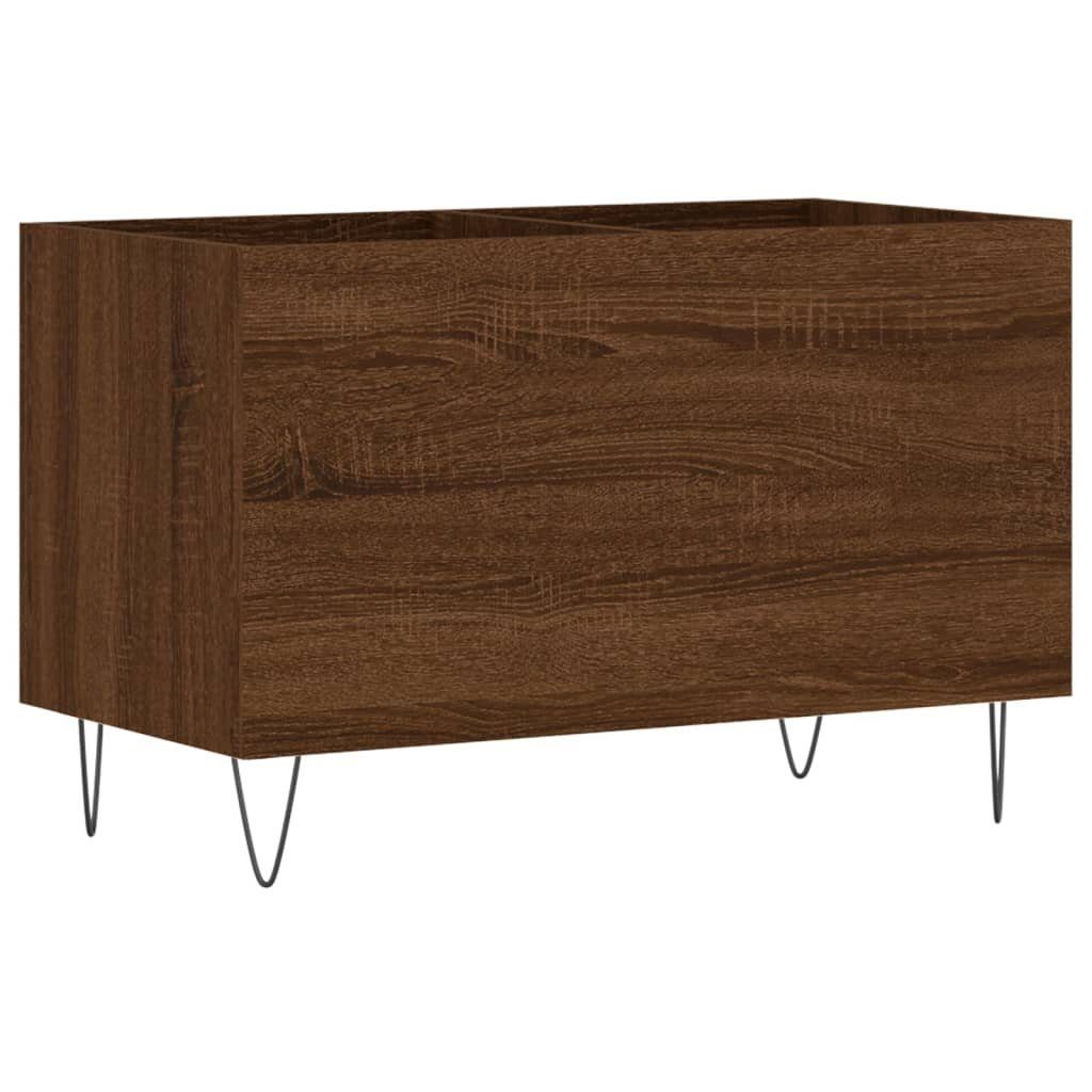 vidaXL cm 74,5x38x48 Media-Regal Braun Plattenschrank Braune Eiche Holzwerkstoff, Eichen-Optik 1-tlg.