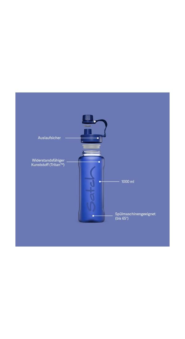 Satch Trinkflasche XL Trinkflasche, auslaufsicher und kohlensäuregeeignet