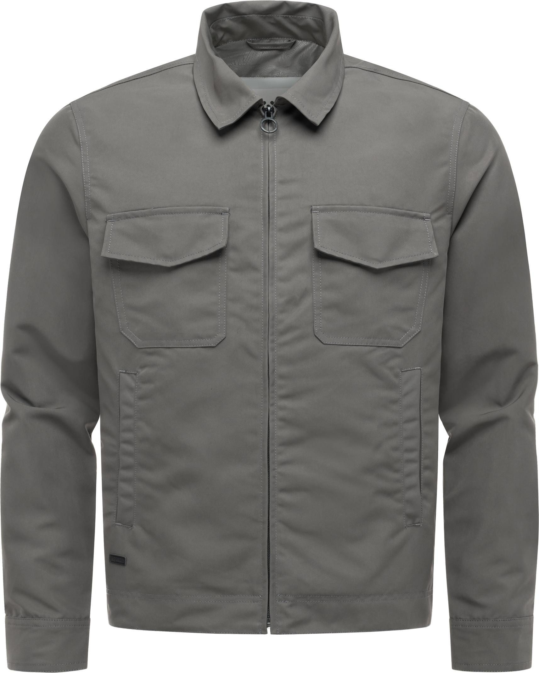 Ragwear Hemdjacke Dyphner YOUMODO Wasserabweisende Übergangsjacke mit Hemdkragen