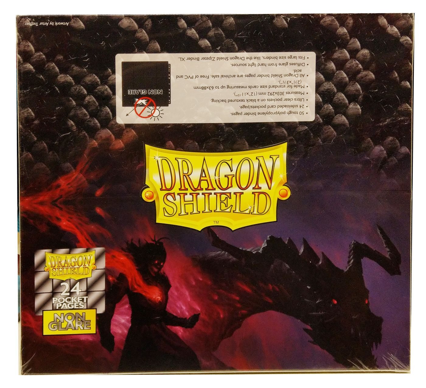 Arcane Tinmen Sammelkarte Dragon Shield 24-Pocket Pages Non-Glare (50 Stück) #10314