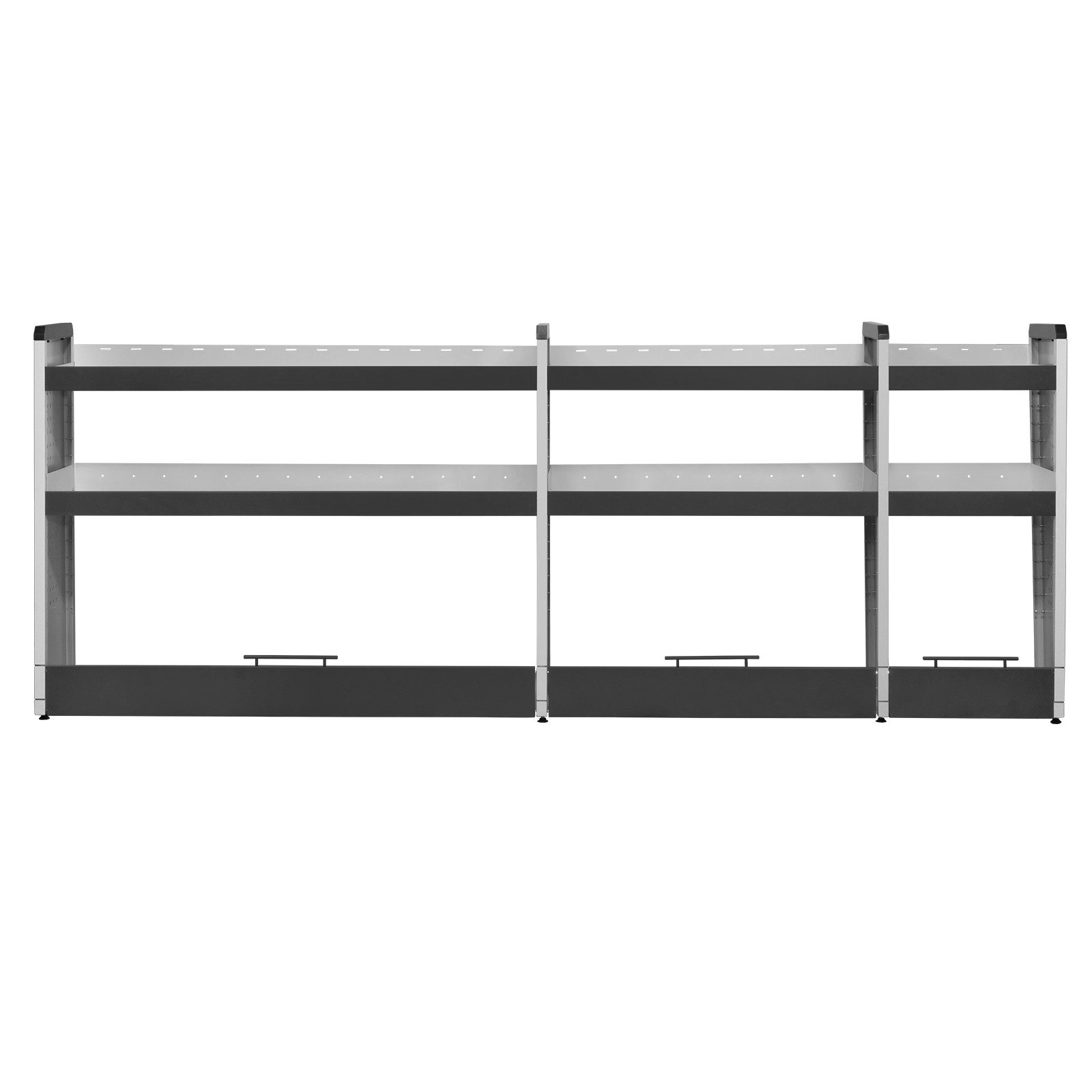 PROREGAL® Standregal Fahrzeugregal KFZ, 2 Ebenen, HxBxT 110x288x40cm, Lichtgrau/Anthrazit