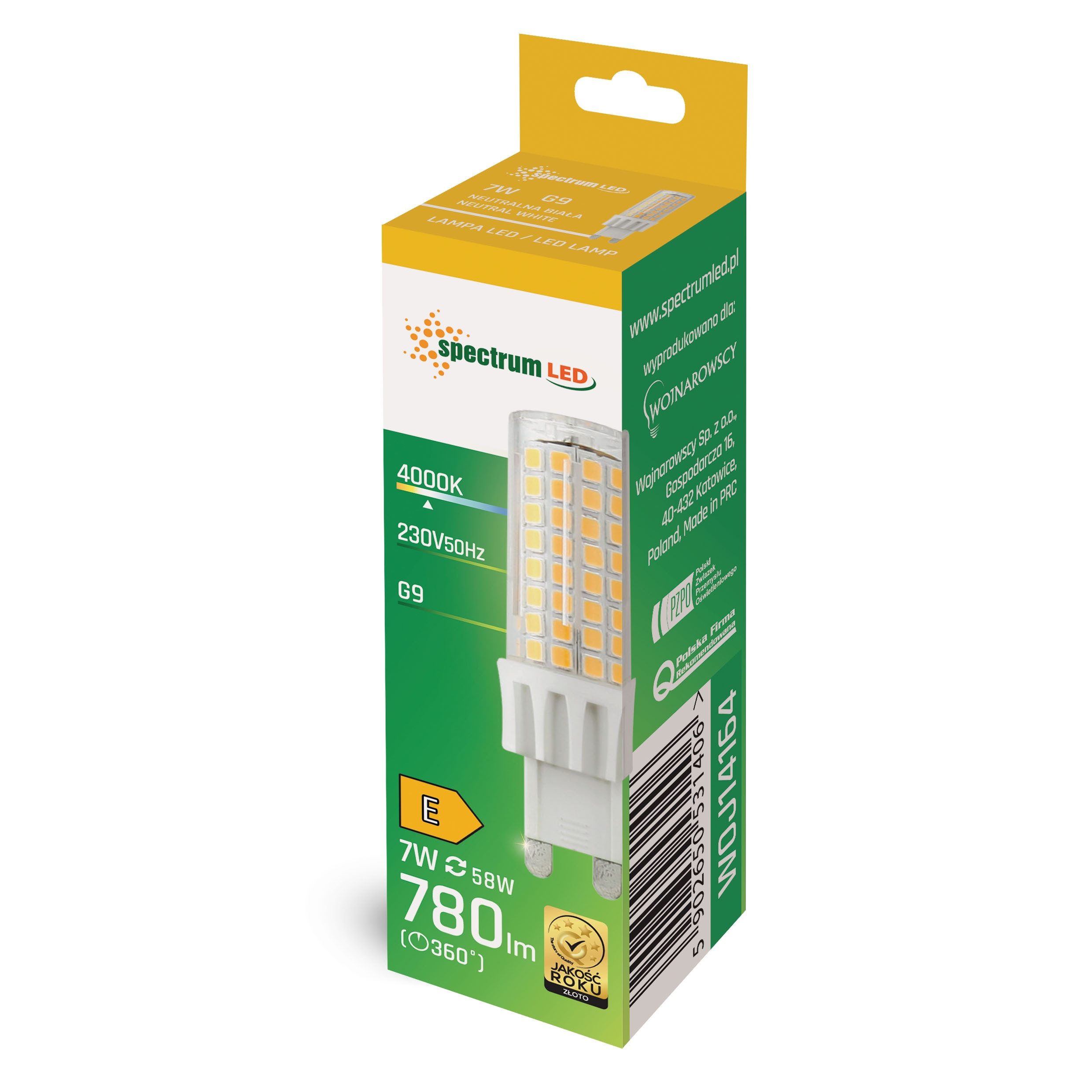 Spectrum LED-Leuchtmittel LED G9 7W = günstig online kaufen