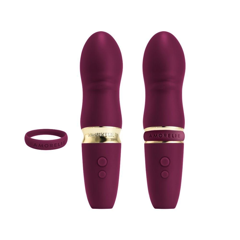 Wasserdicht Mini-Vibrator Vibrationsmodi, 6 Wiederaufladbar, AMORELIE Quickie, (1-tlg),