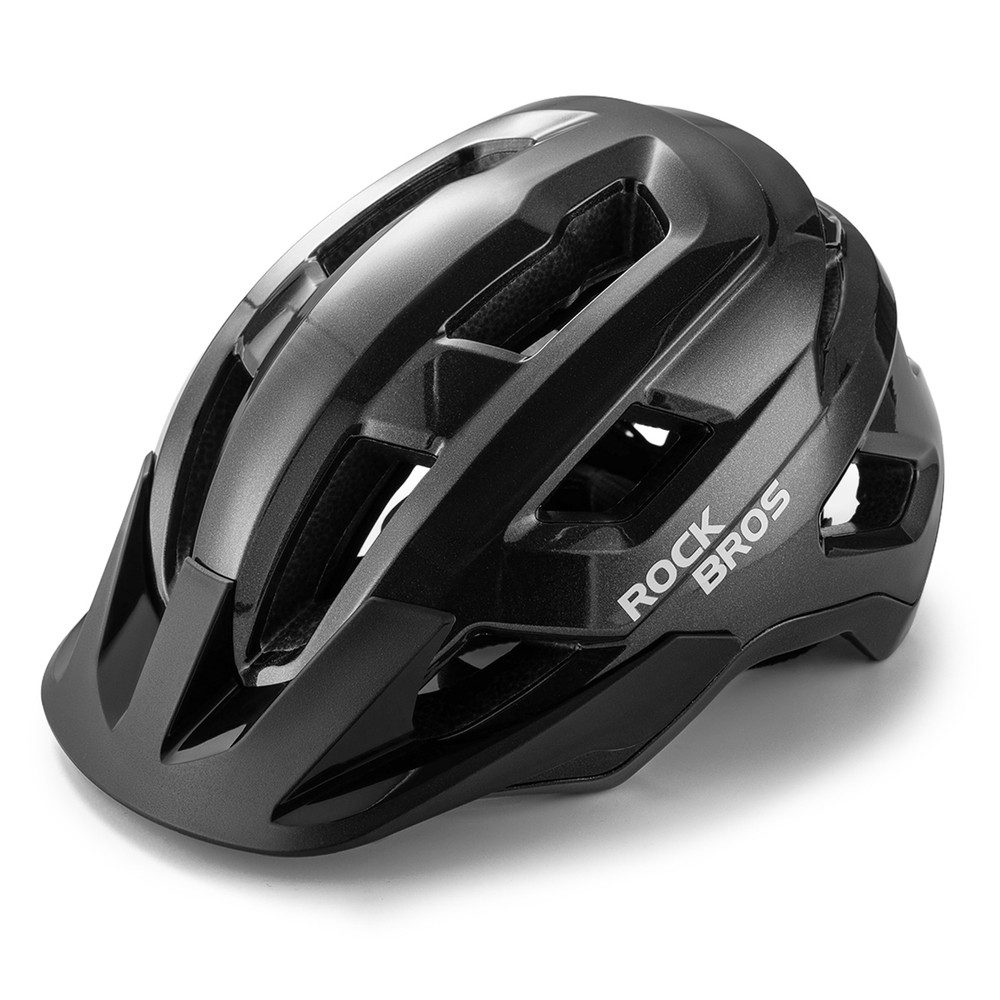 ROCKBROS Fahrradhelm Jugend-Fahrradhelm Kinderhelm (Spar-Set, 1-tlg., 54-58 cm belüftet), abnehmbares Visier, Magnethalterung Rücklicht