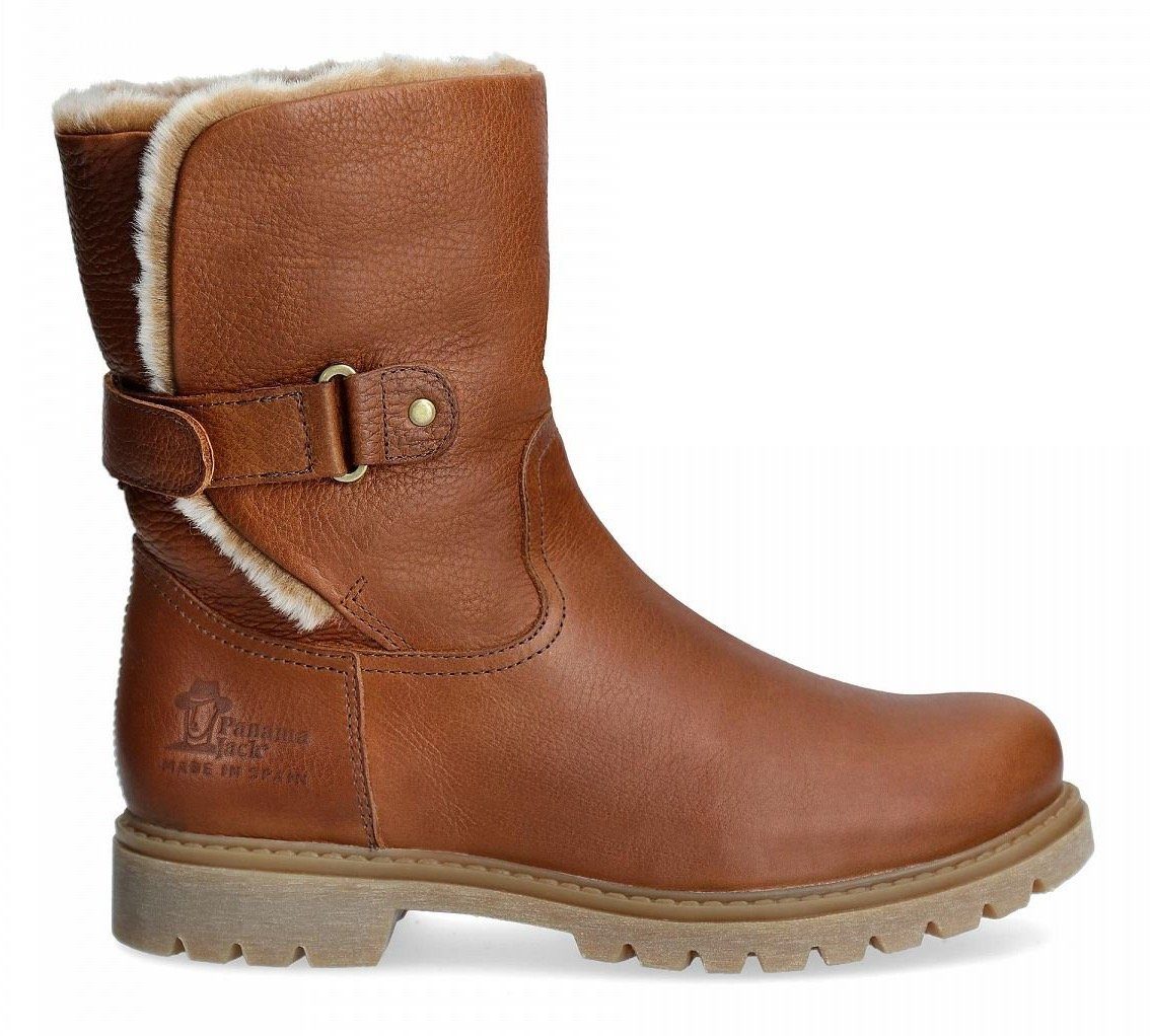 Panama Jack Winterboots mit praktischem Klettverschluss braun-used | Stiefeletten