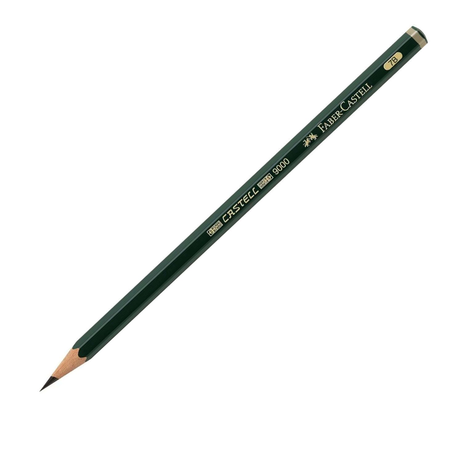 Faber-Castell Bleistift Bleistift Castell 9000, Härtegrad 7B, bruchgeschützt