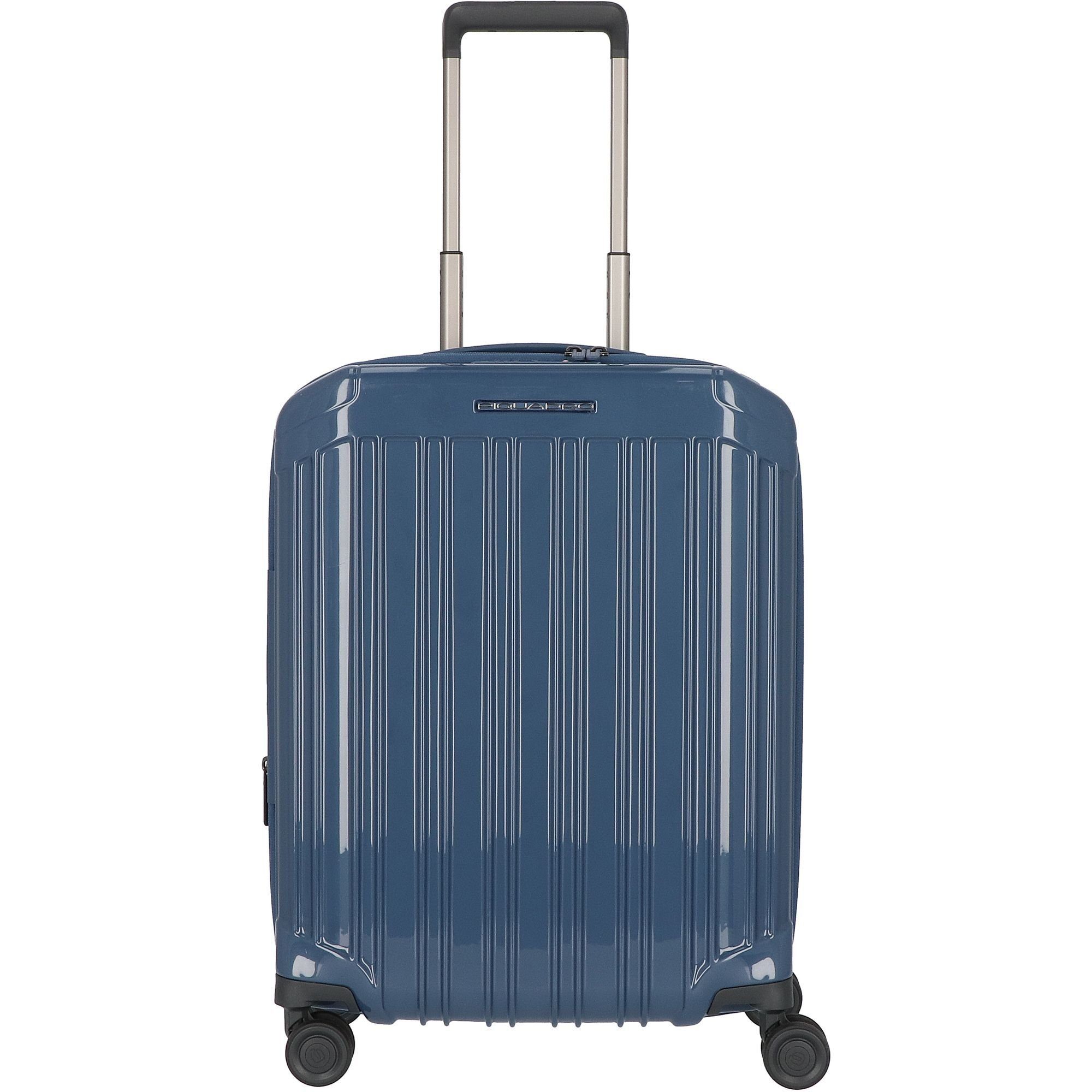 Piquadro Handgepäck-Trolley PQ-Light, 4 Rollen, Polycarbonat blue