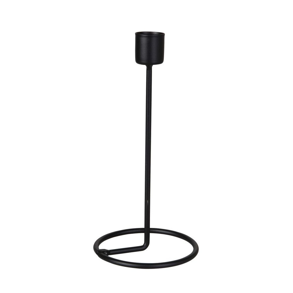 MICA Dekolicht Kerzenständer - schwarz - ca. 9 x 9 x 19 cm